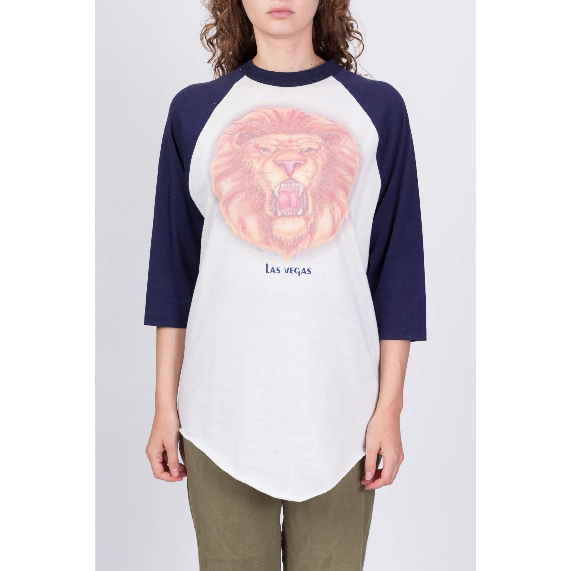 70s 80s Las Vegas Lion T Shirt - Unisex Large