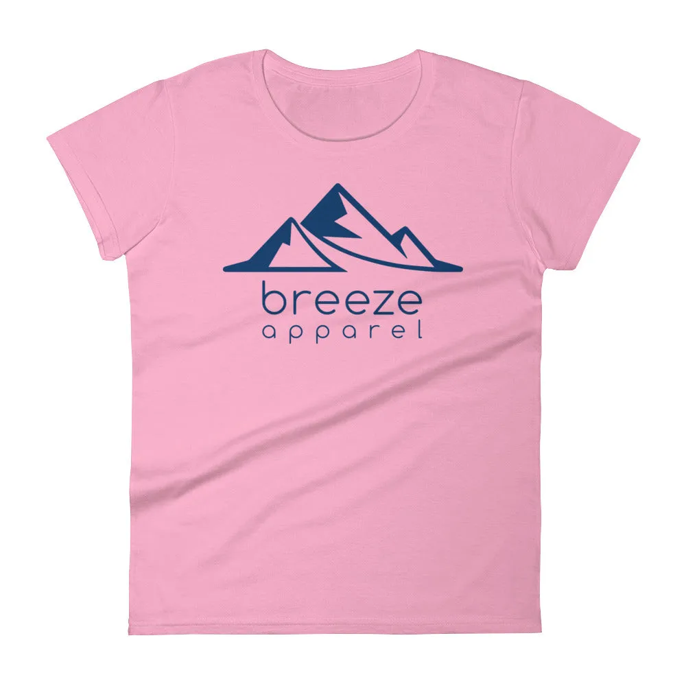 Blue logo women's short-sleeved t-shirt (14 colors)