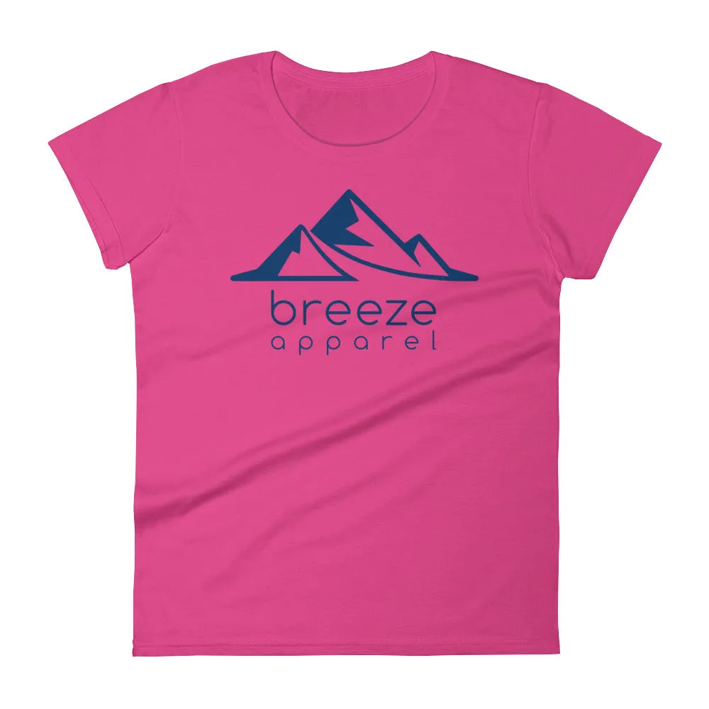 Blue logo women's short-sleeved t-shirt (14 colors)