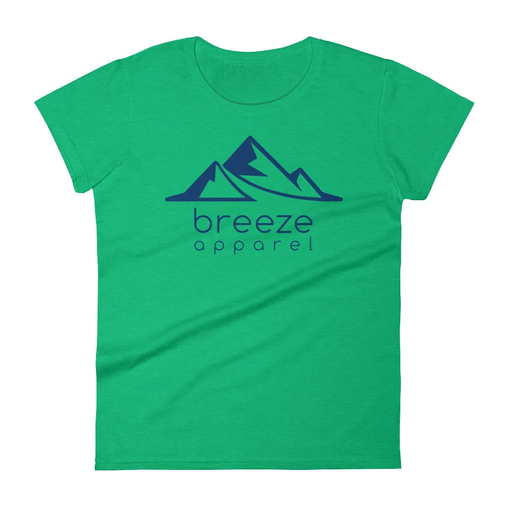 Blue logo women's short-sleeved t-shirt (14 colors)
