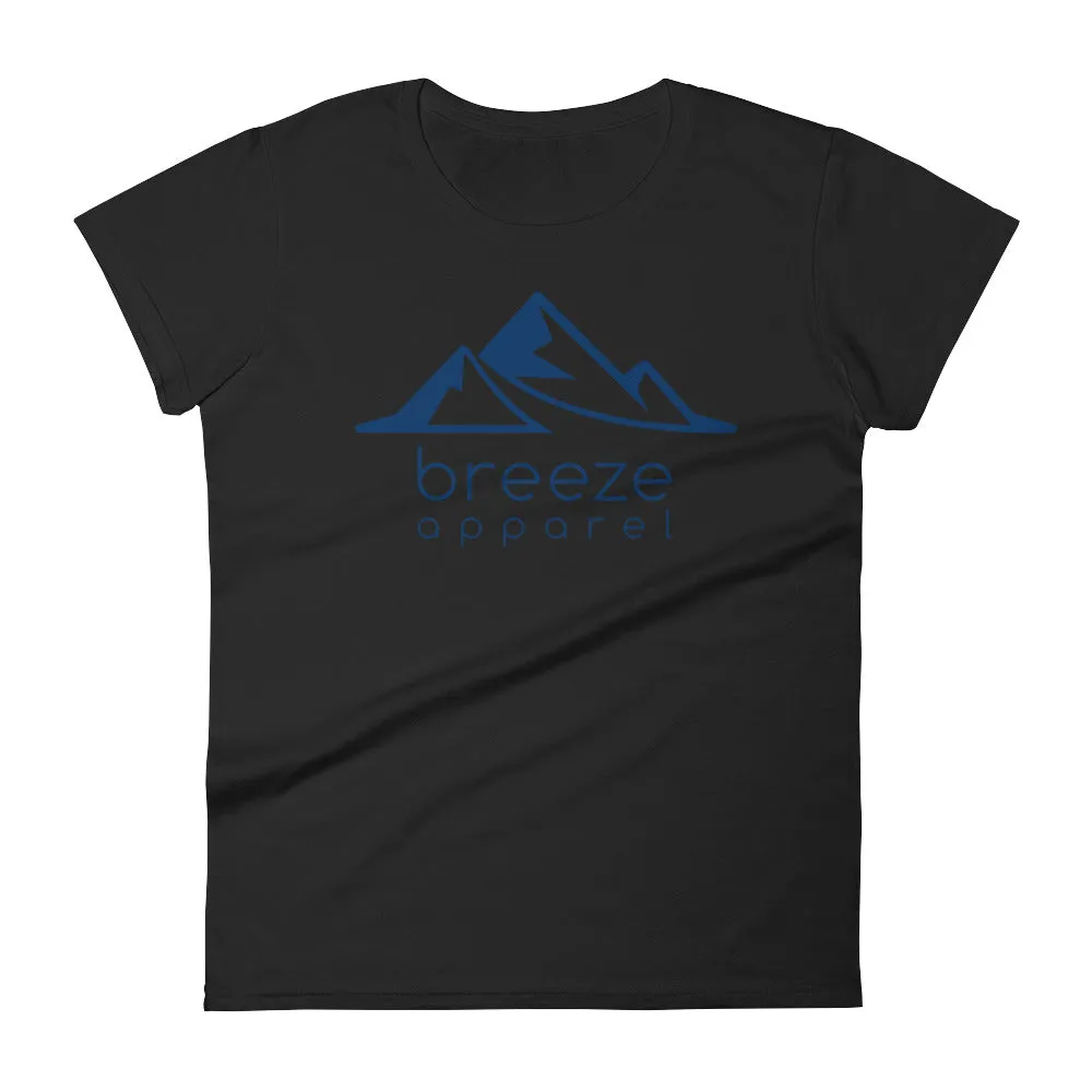 Blue logo women's short-sleeved t-shirt (14 colors)