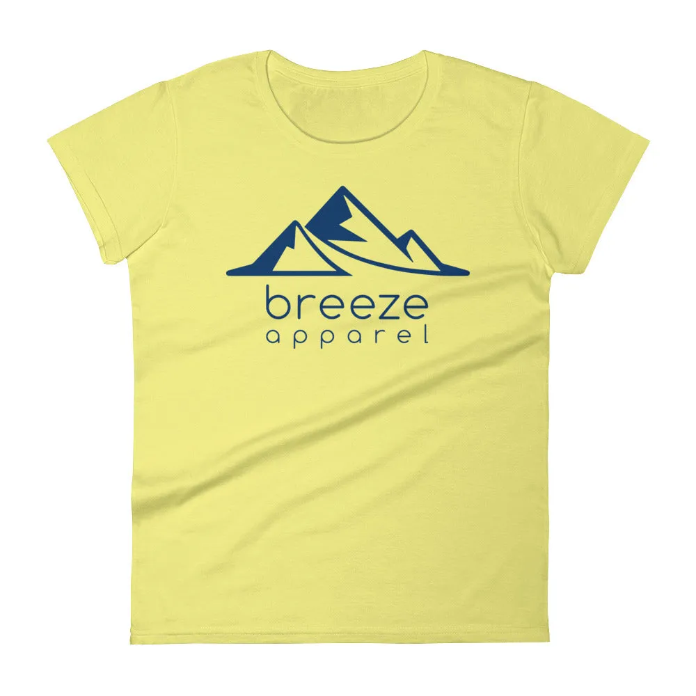Blue logo women's short-sleeved t-shirt (14 colors)