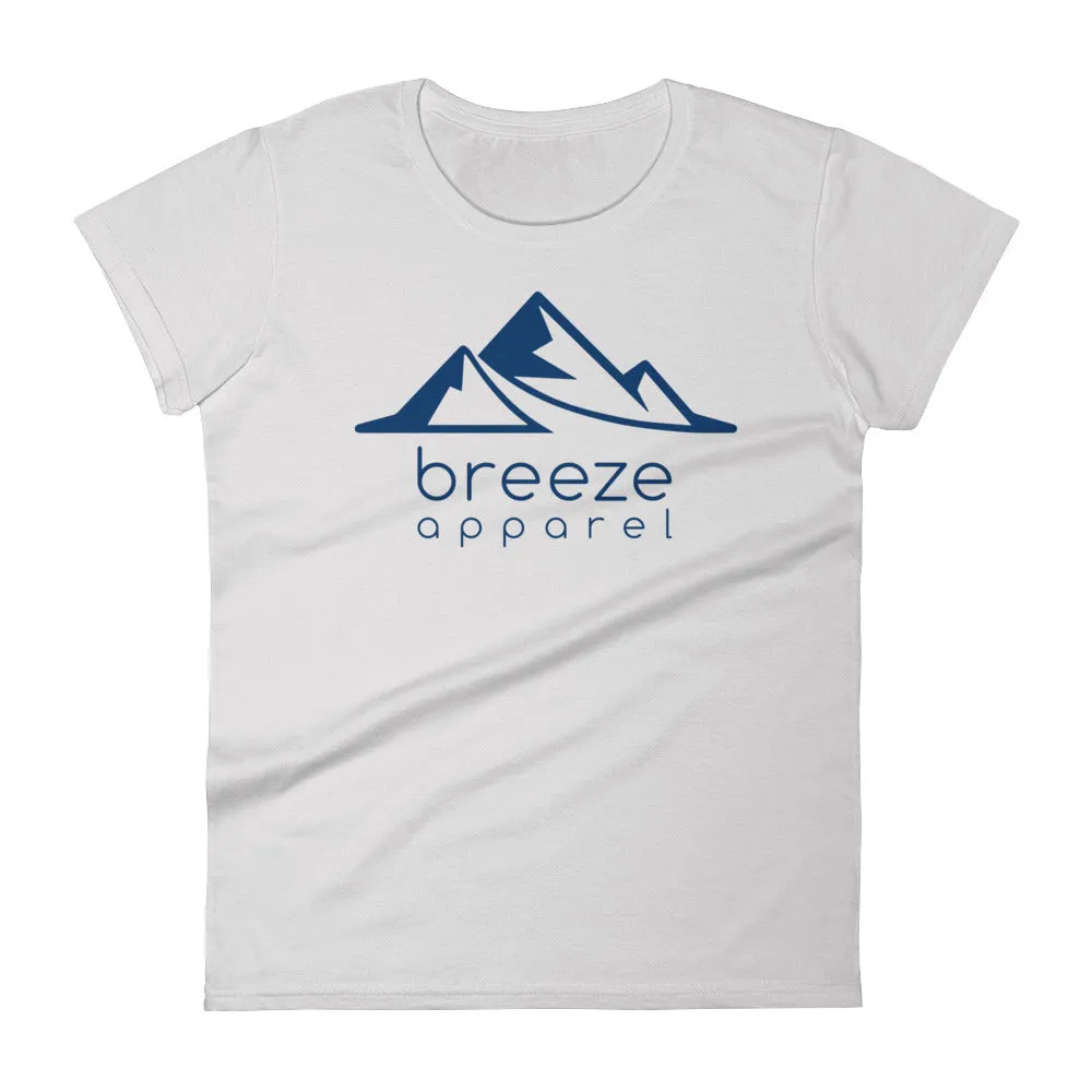 Blue logo women's short-sleeved t-shirt (14 colors)