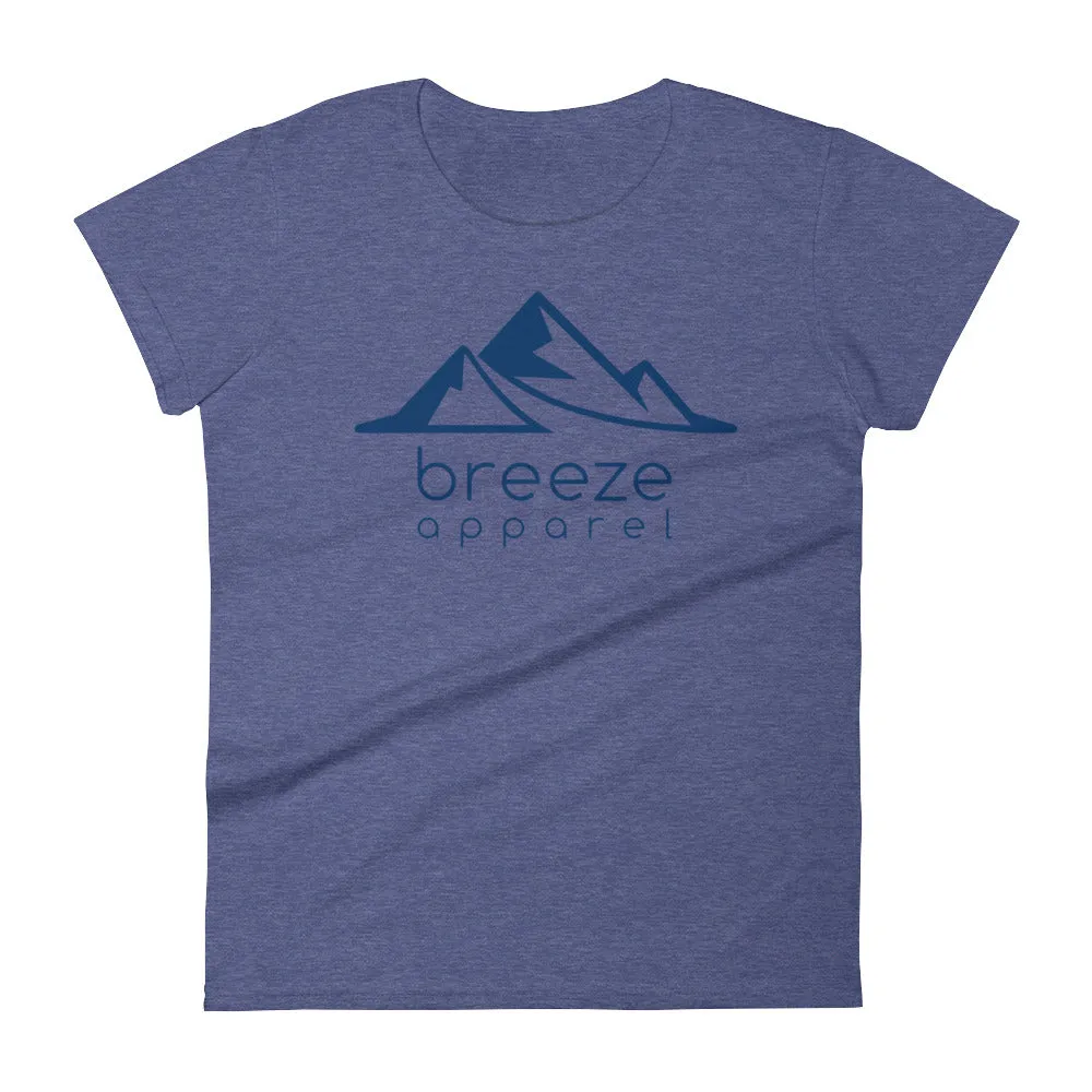 Blue logo women's short-sleeved t-shirt (14 colors)