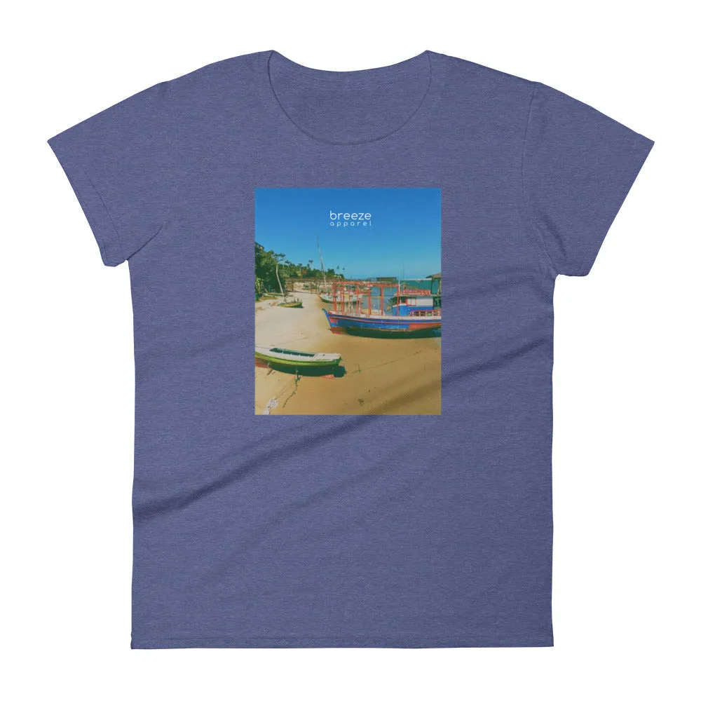 'Brazilian Bay' women's short-sleeved shirt