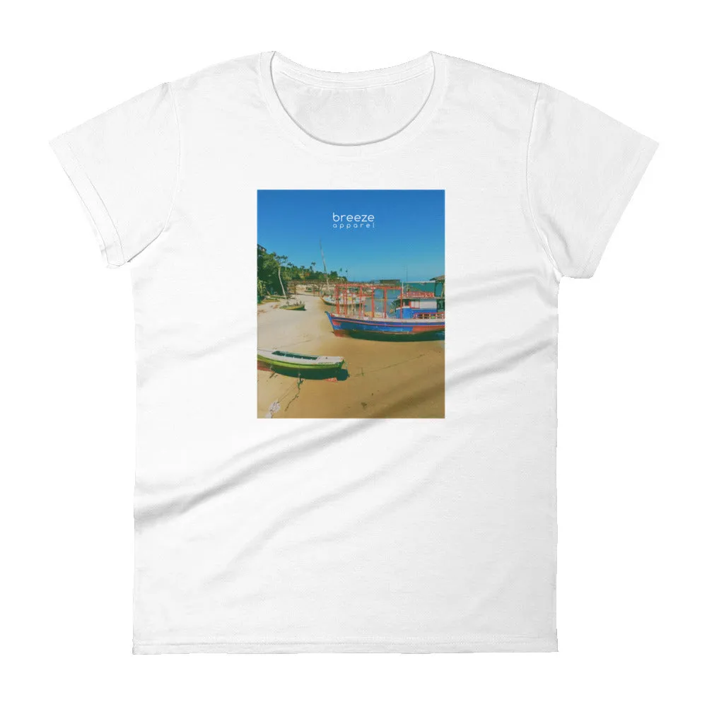 'Brazilian Bay' women's short-sleeved shirt
