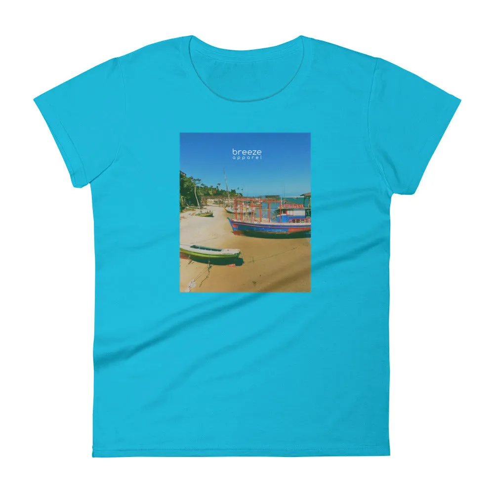 'Brazilian Bay' women's short-sleeved shirt