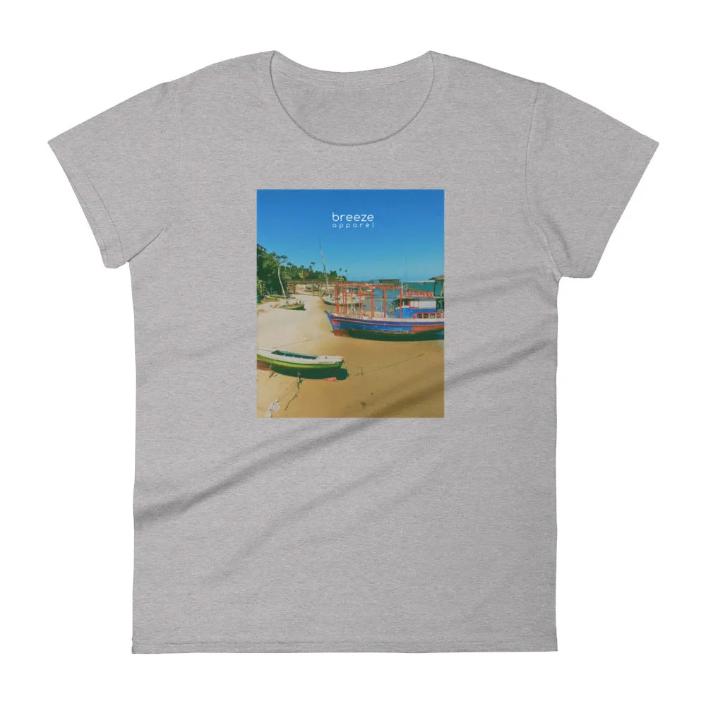 'Brazilian Bay' women's short-sleeved shirt