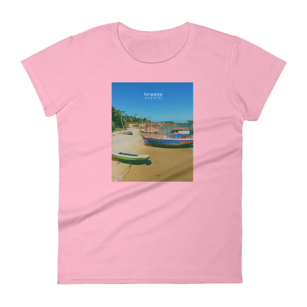 'Brazilian Bay' women's short-sleeved shirt