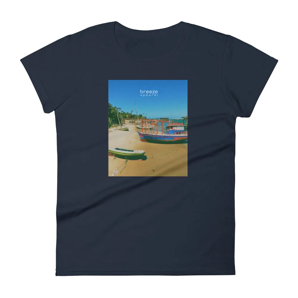 'Brazilian Bay' women's short-sleeved shirt