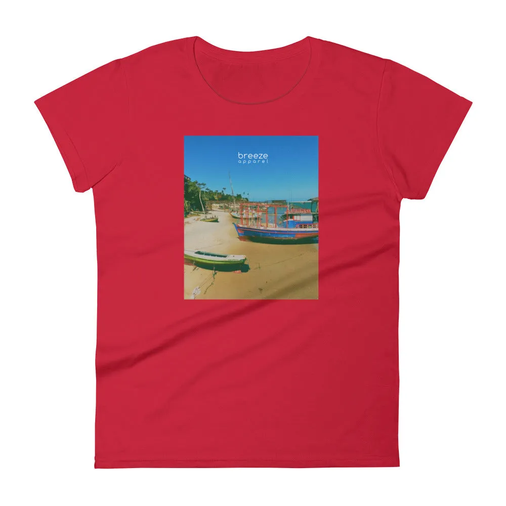 'Brazilian Bay' women's short-sleeved shirt