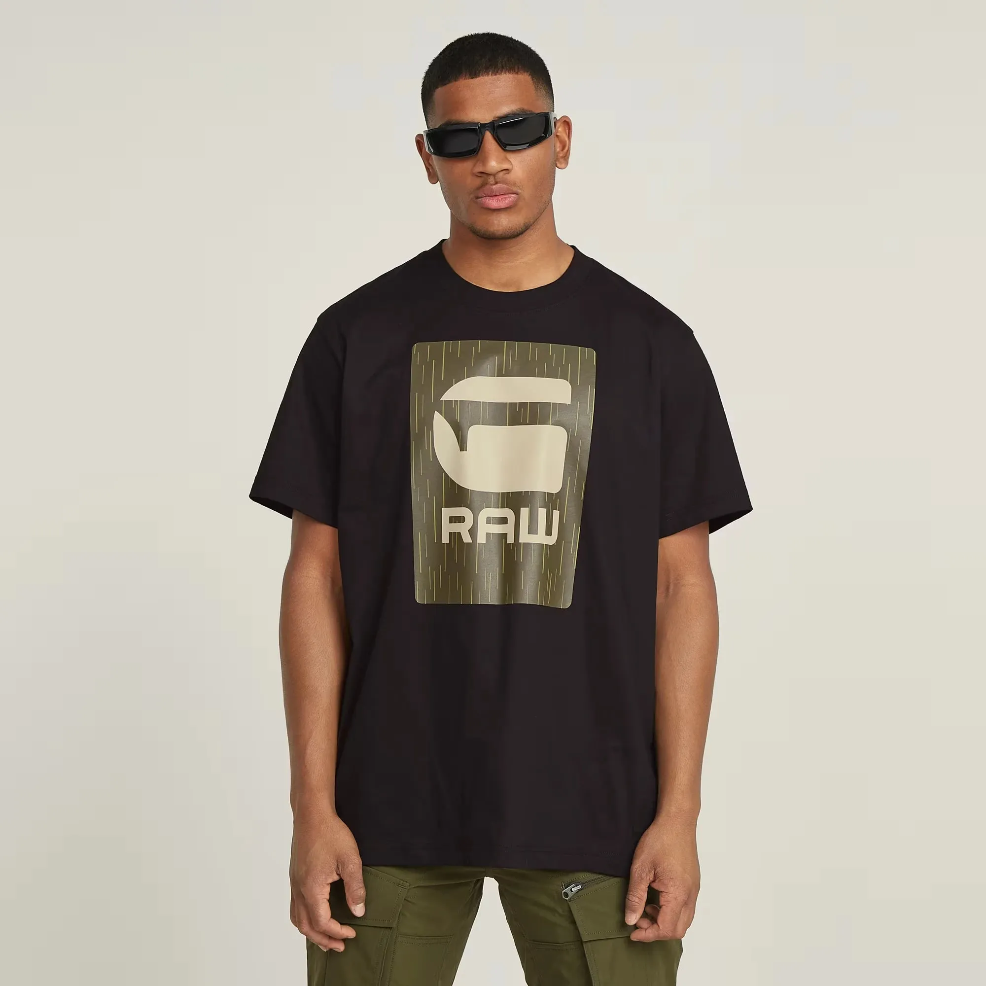 Burger Box Rain Loose T-Shirt (Black) - D26478-C336-6484