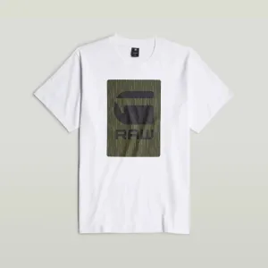 Burger Box Rain Loose T-Shirt (White) - D26478-C336-110