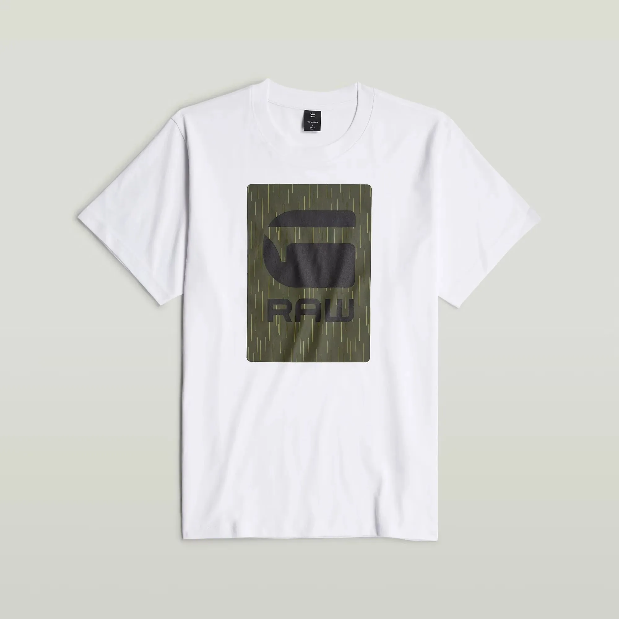 Burger Box Rain Loose T-Shirt (White) - D26478-C336-110