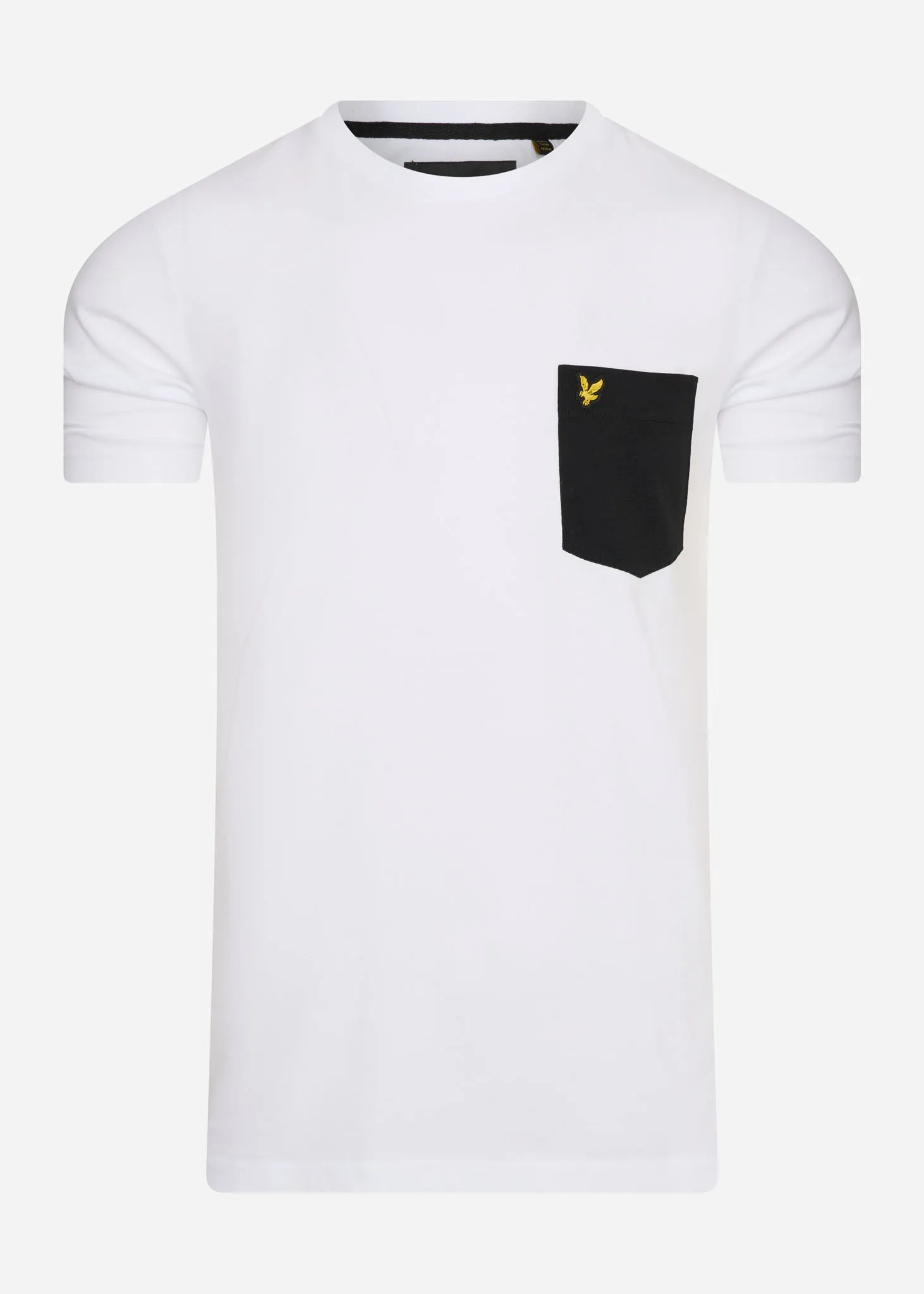 Contrast pocket t-shirt - white jet black