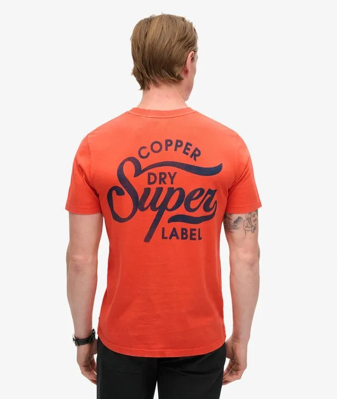 Copper Label Chest Graphic Tee - Denim Co Rust Orange