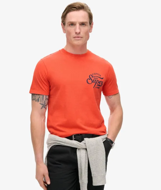 Copper Label Chest Graphic Tee - Denim Co Rust Orange