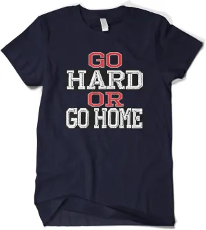 Cybertela Men's Go Hard or Go Home, Funny Workout Gym T-Shirt