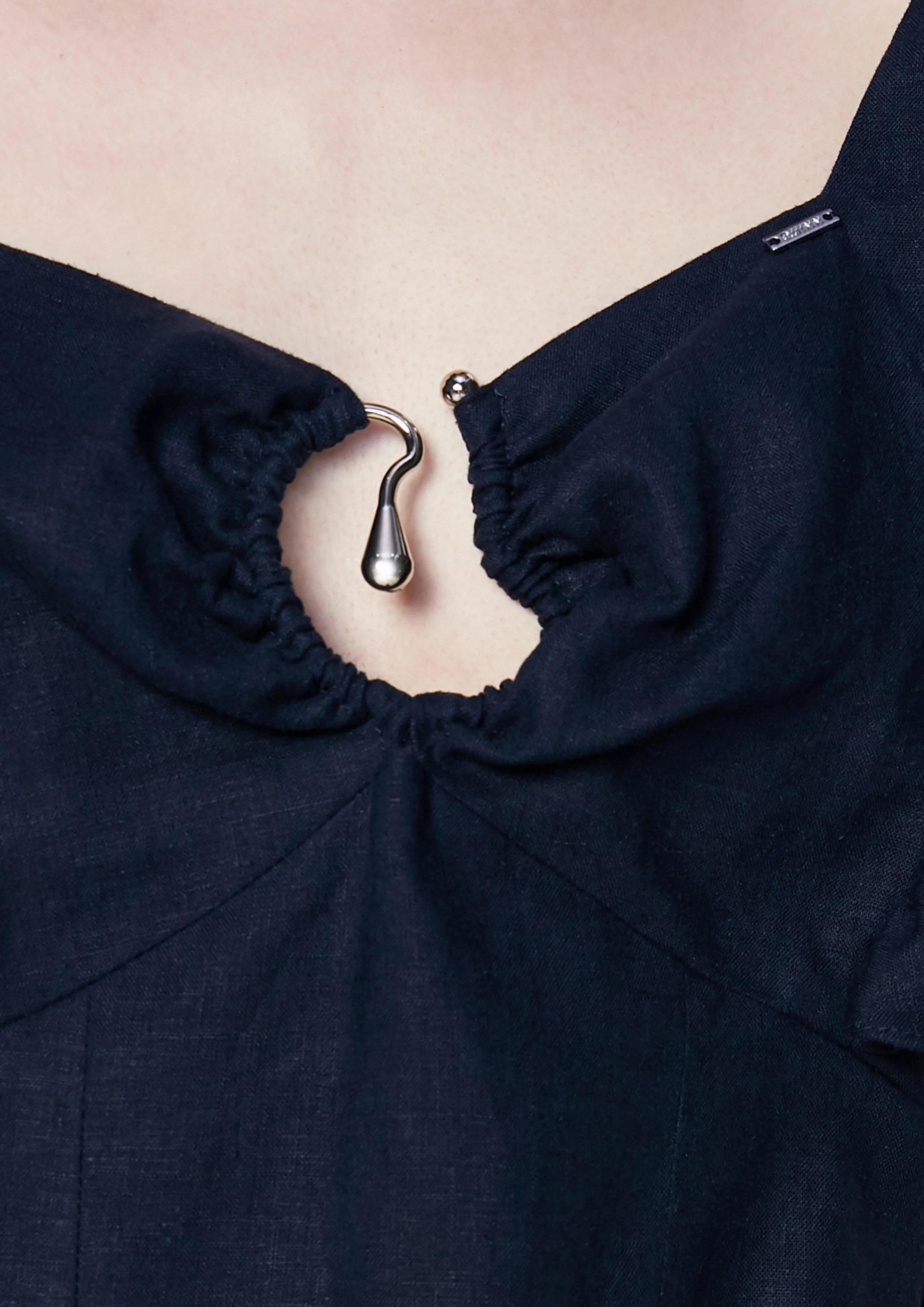 Ephemeral Echoes Crop Flare Sleeve Blouse