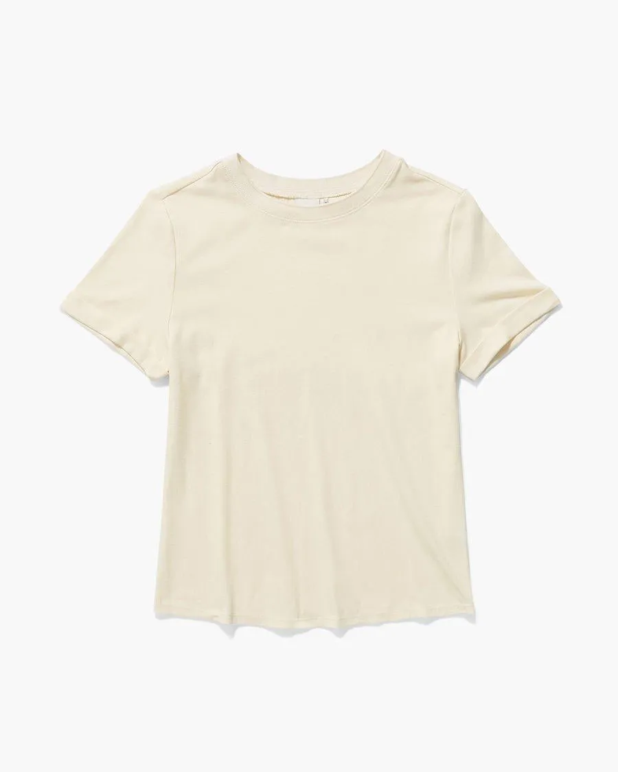 Fitted Tee (White Sage)