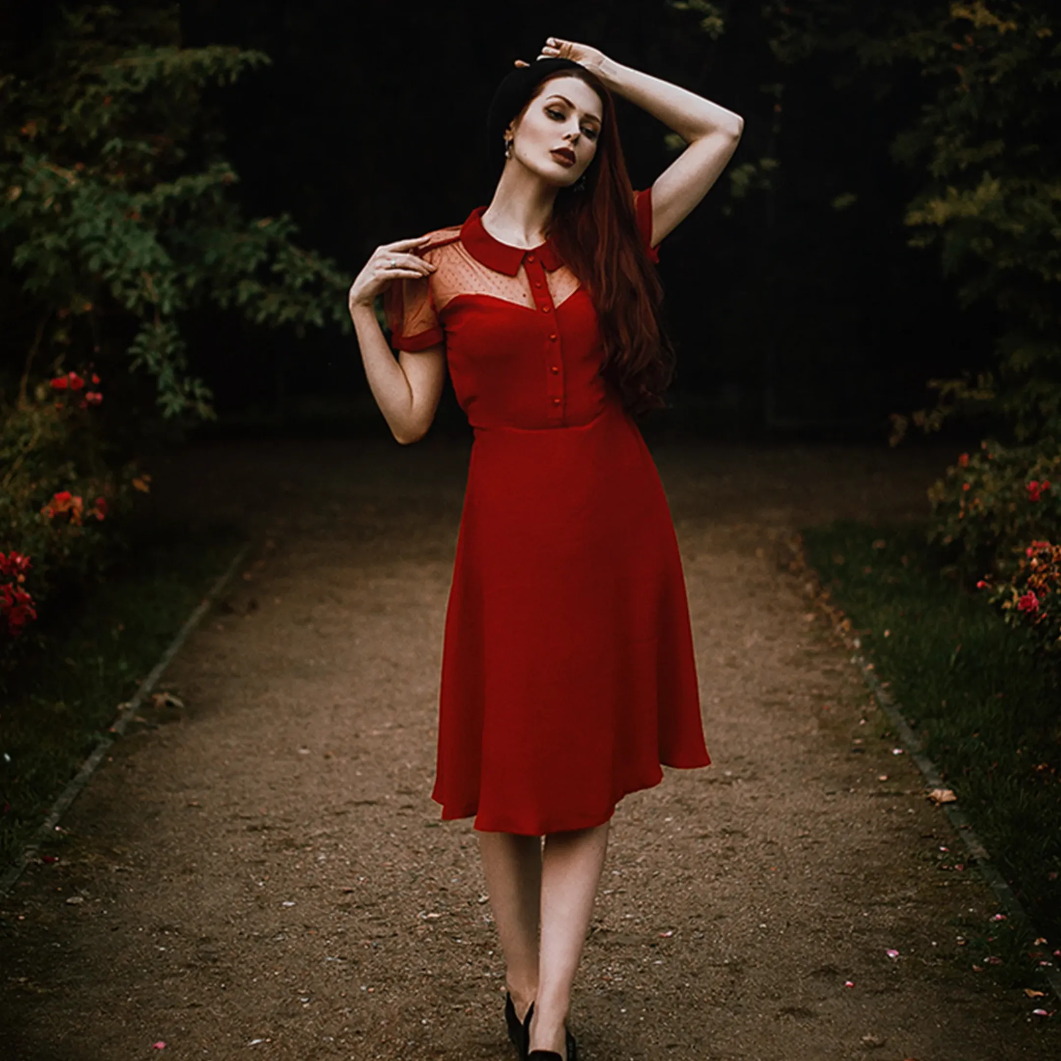 Florance Dress in French Navy