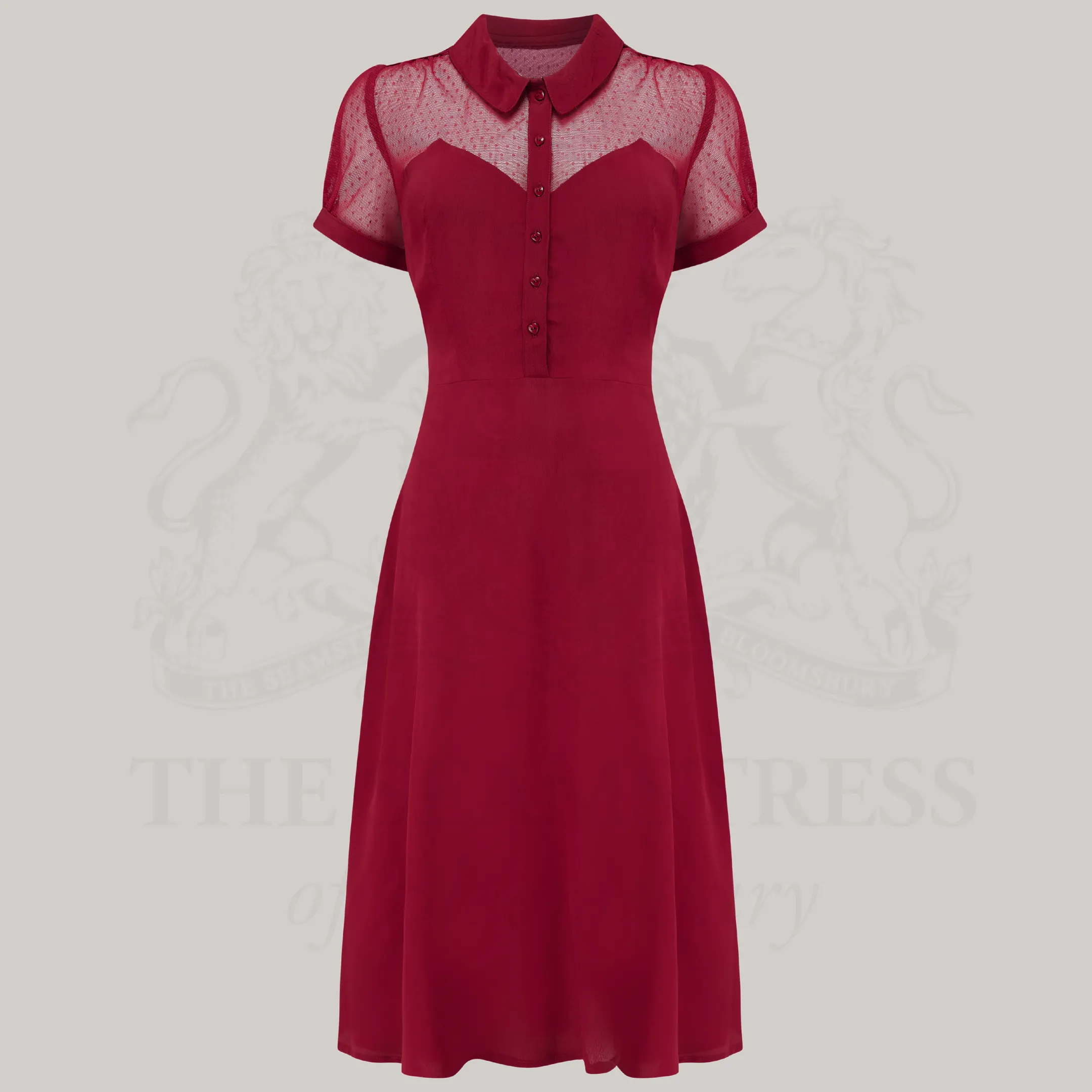 Florance Dress in Windsor Wine