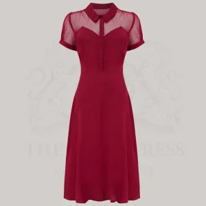 Florance Dress in Windsor Wine