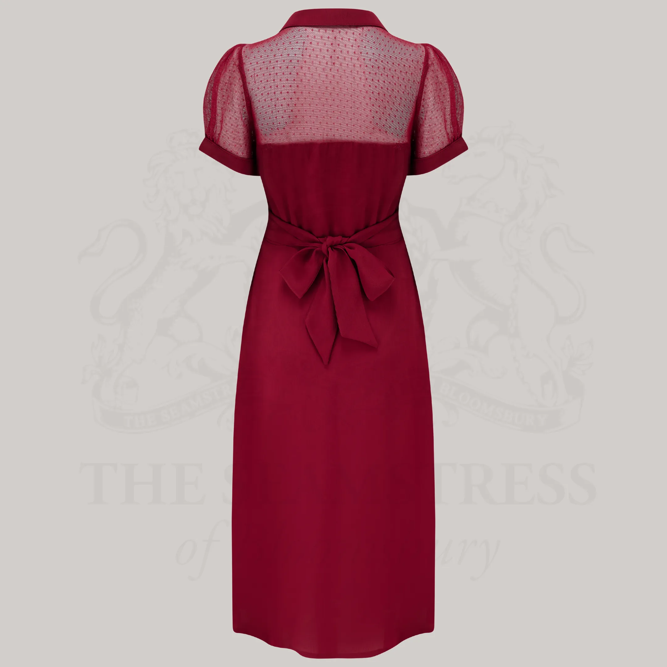 Florance Dress in Windsor Wine
