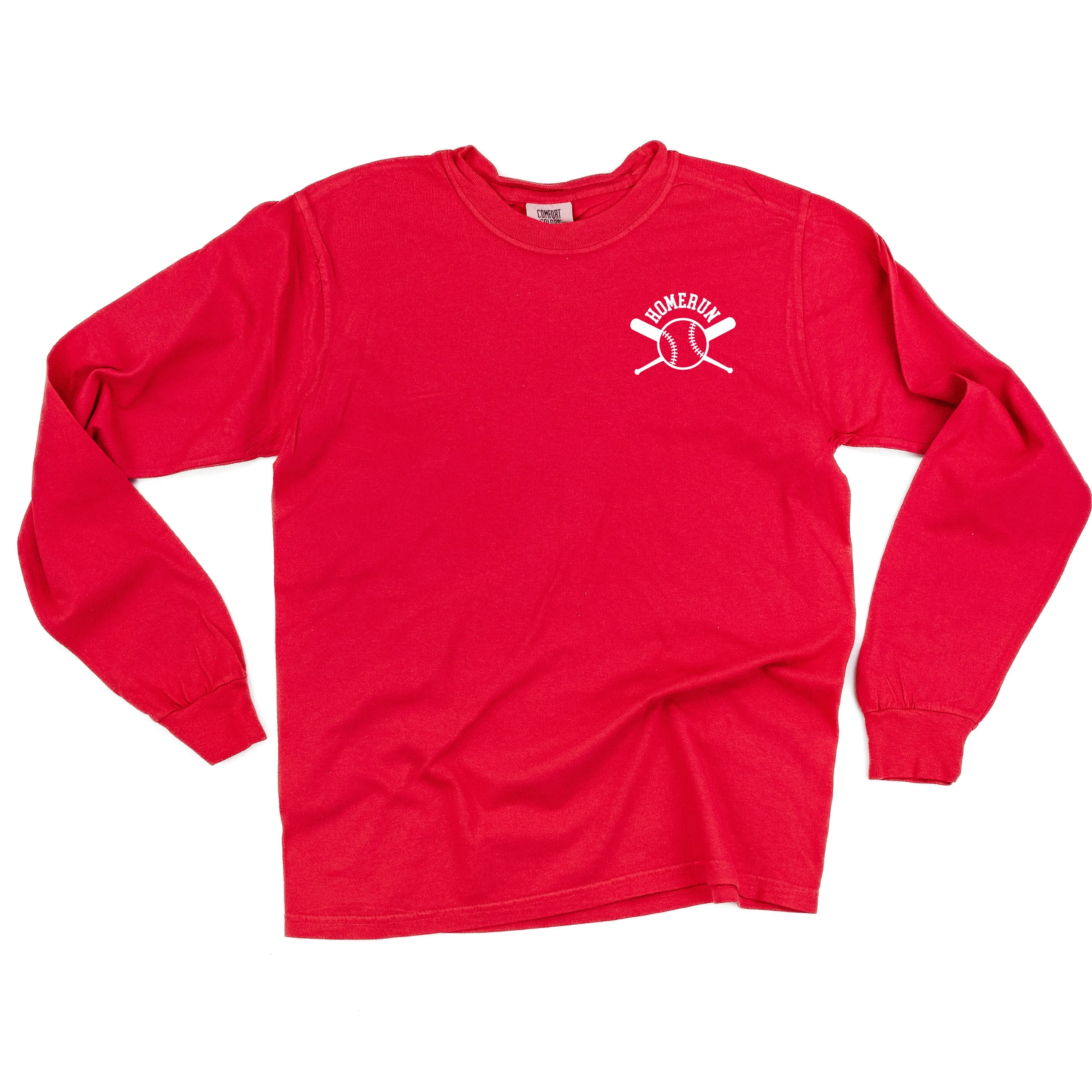 Homerun - Pocket Design - LONG SLEEVE COMFORT COLORS TEE