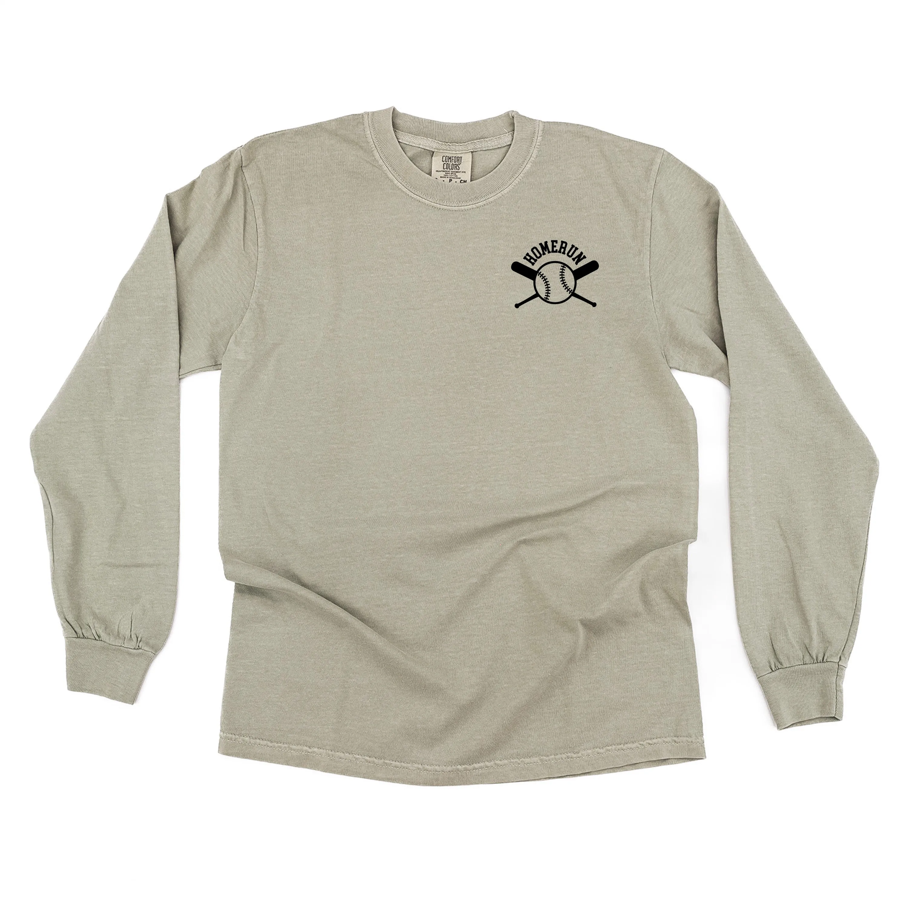 Homerun - Pocket Design - LONG SLEEVE COMFORT COLORS TEE