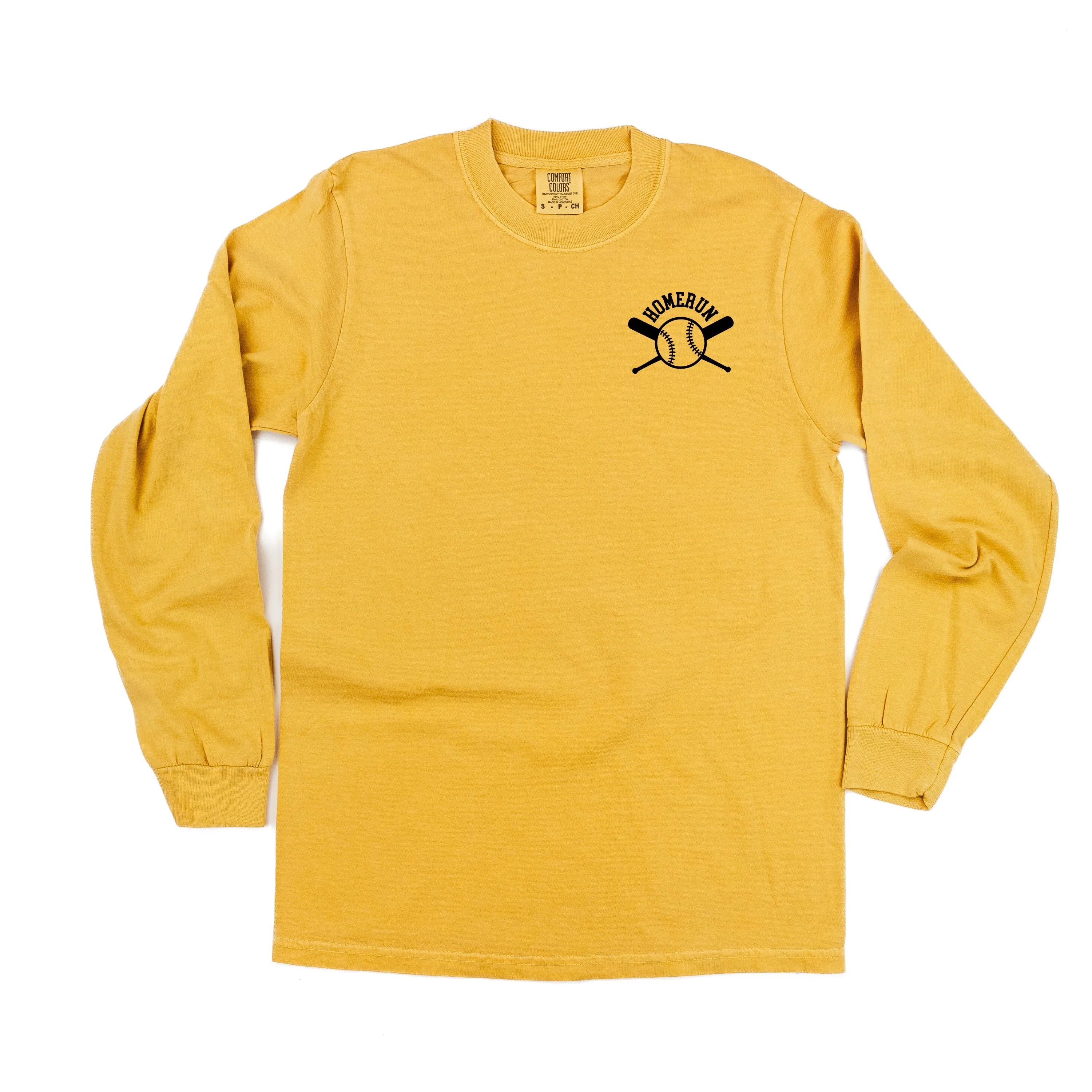 Homerun - Pocket Design - LONG SLEEVE COMFORT COLORS TEE