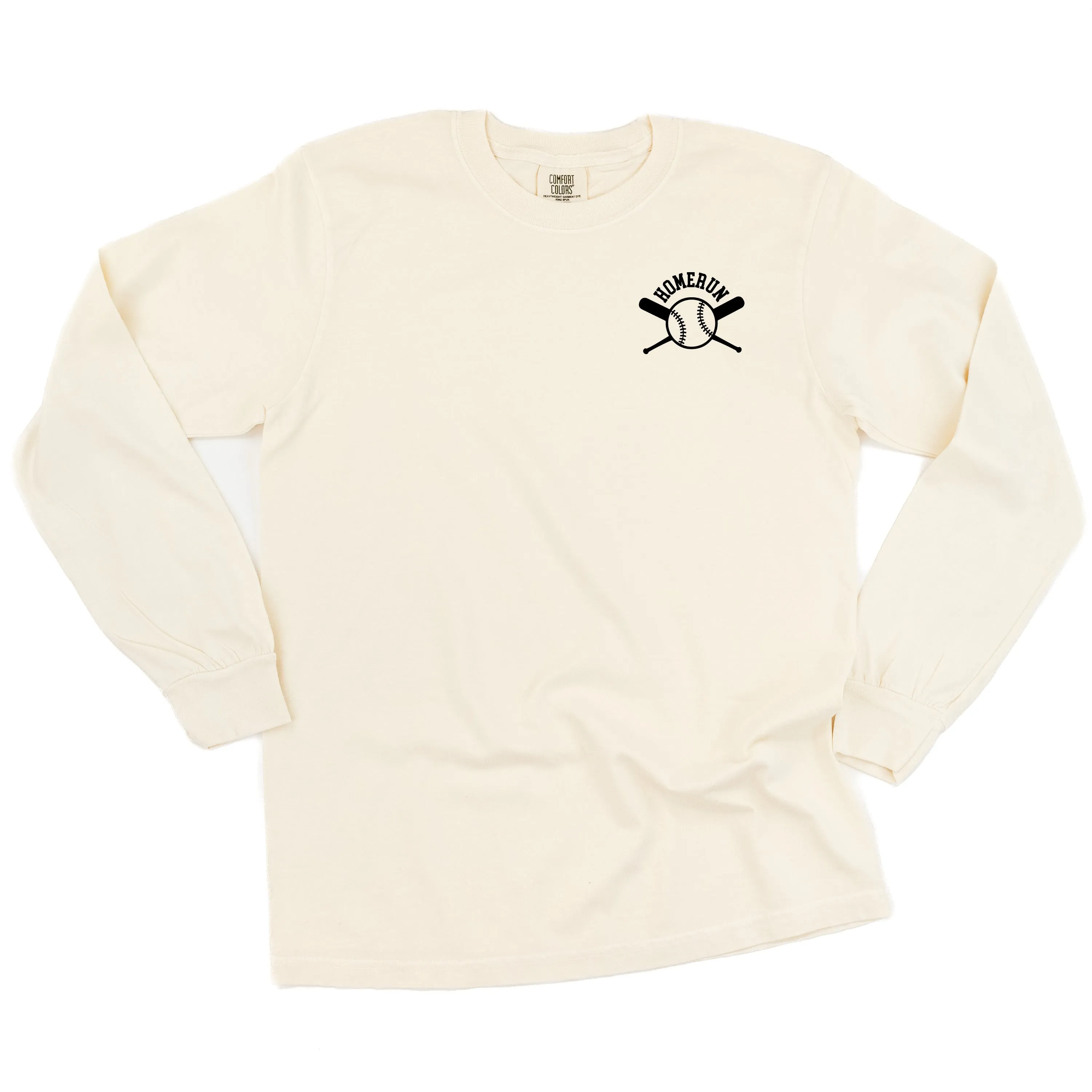 Homerun - Pocket Design - LONG SLEEVE COMFORT COLORS TEE
