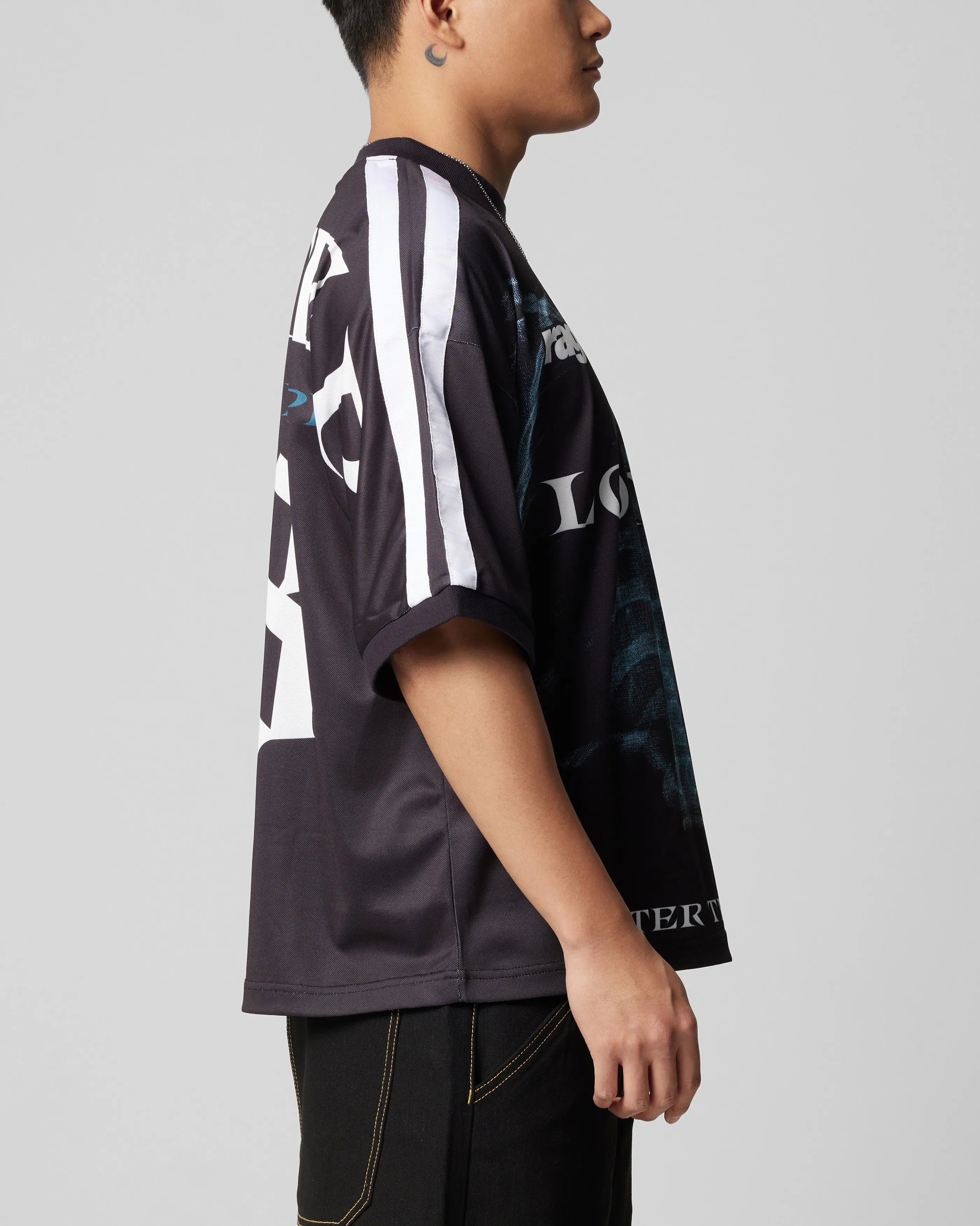 Loiter Ribcage Sports T-Shirt Black