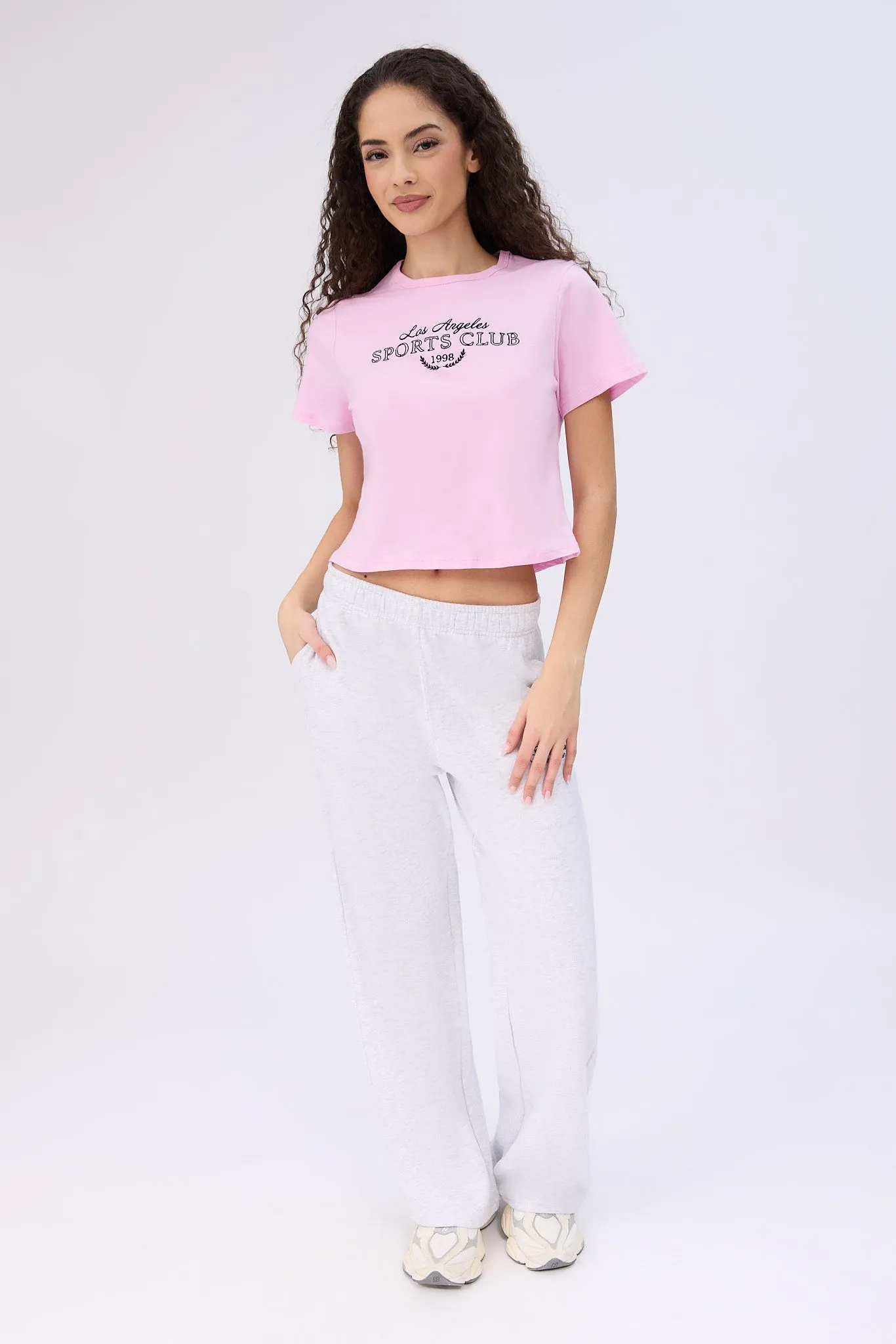 Los Angeles Sports Club 1998 Embroidered Graphic Baby Tee