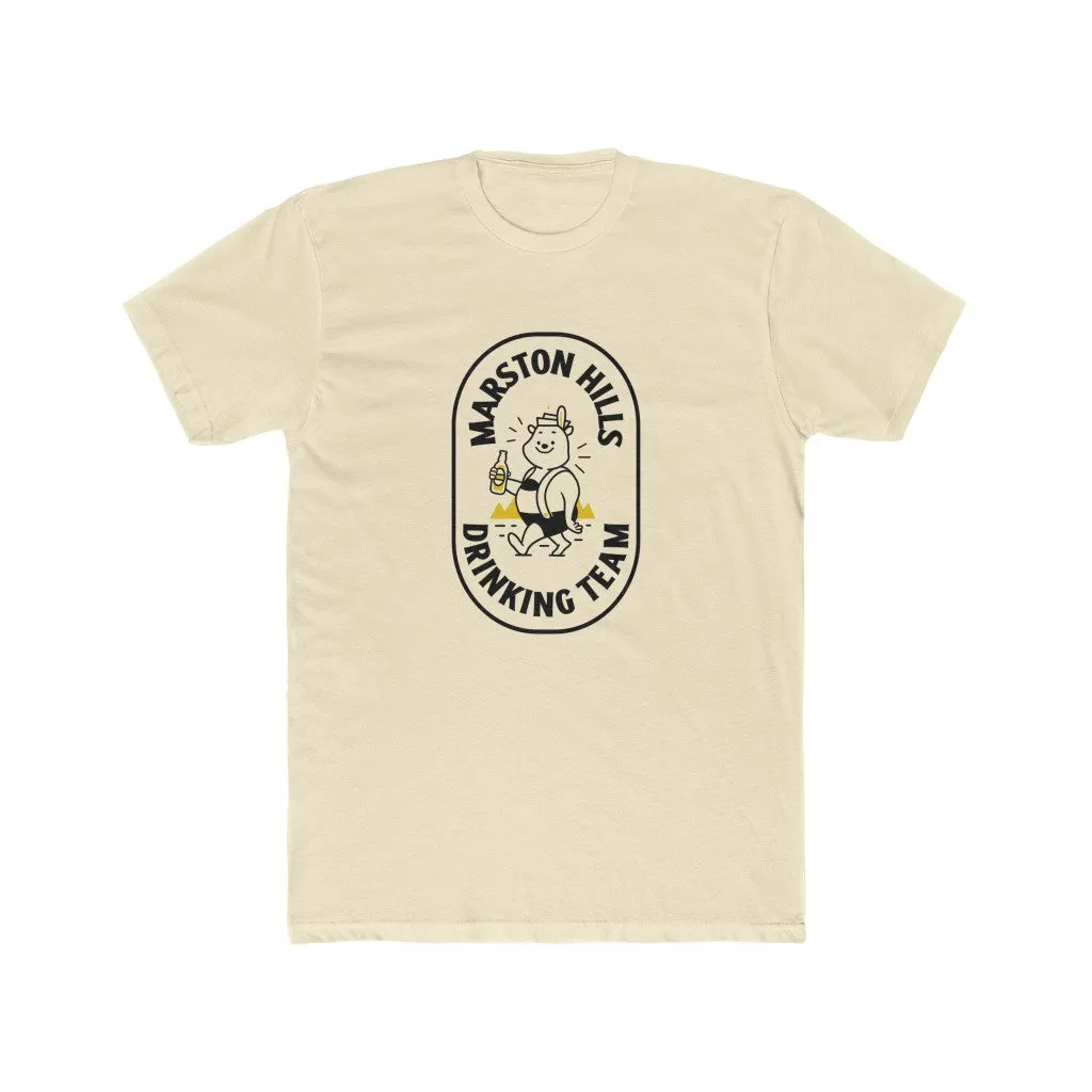 Marston Hills Drinking Team Unisex Cotton Crew Tee