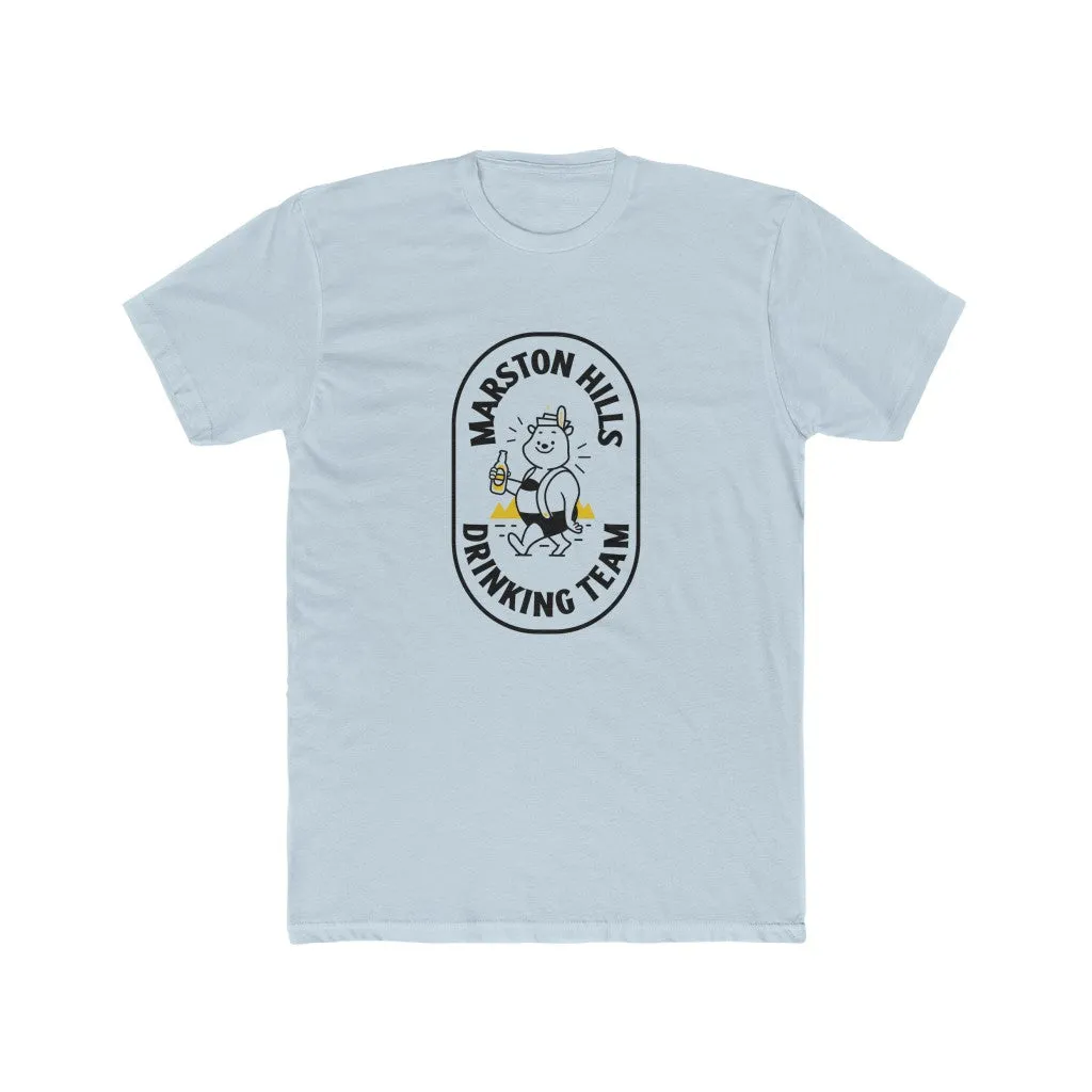 Marston Hills Drinking Team Unisex Cotton Crew Tee