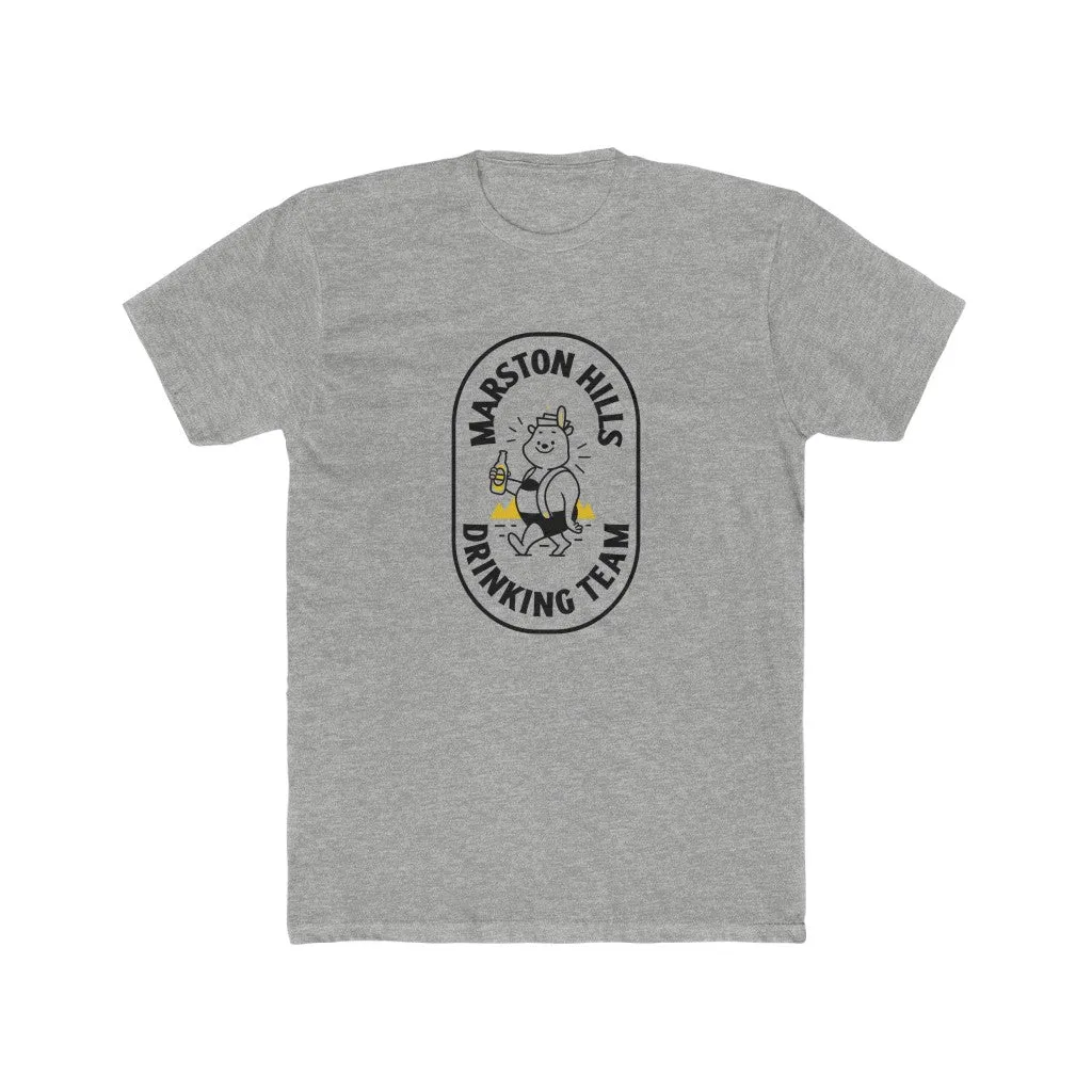 Marston Hills Drinking Team Unisex Cotton Crew Tee