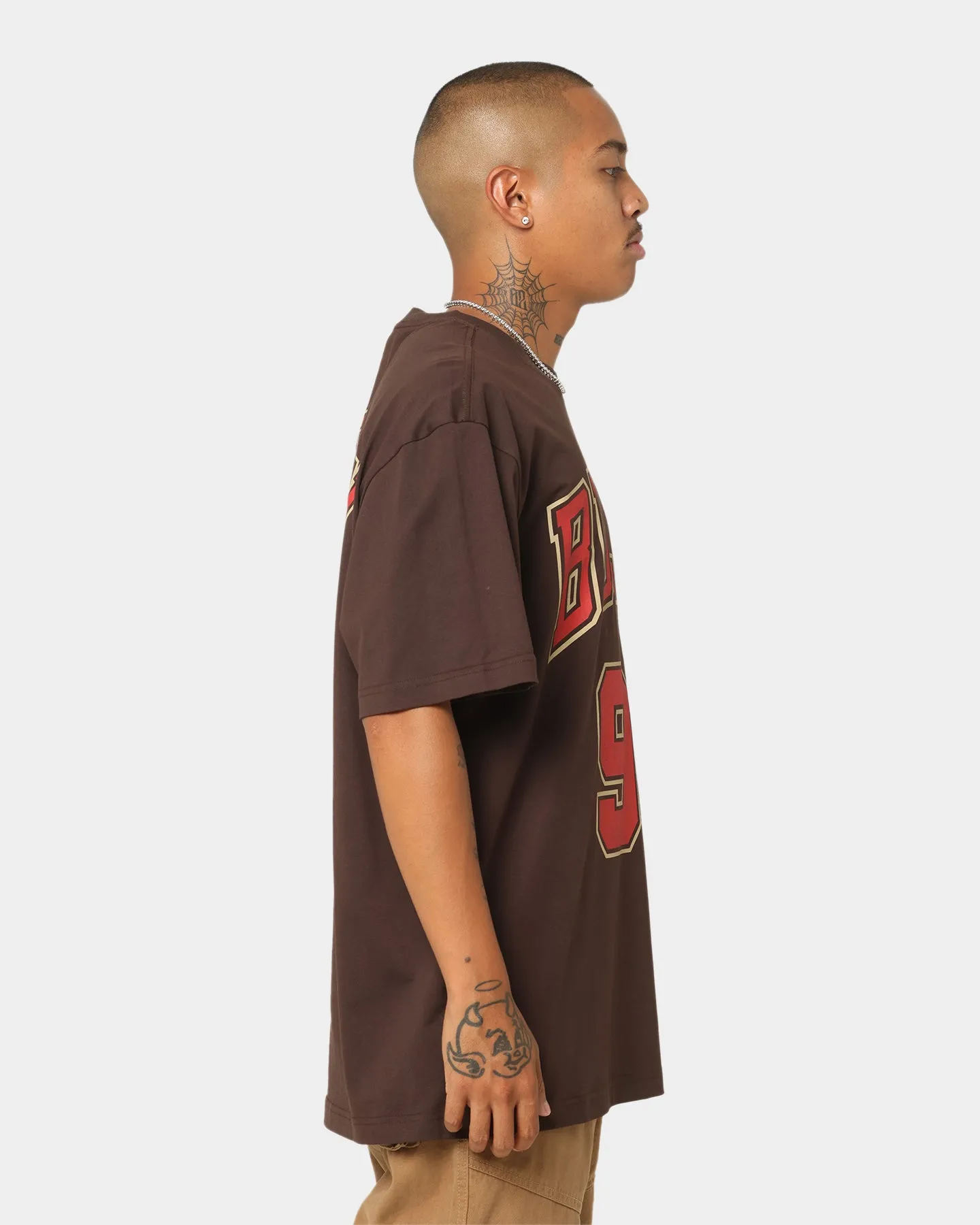 Mitchell & Ness Chicago Bulls Dennis Rodman #91 Lux Brown T-Shirt Baroque Brown