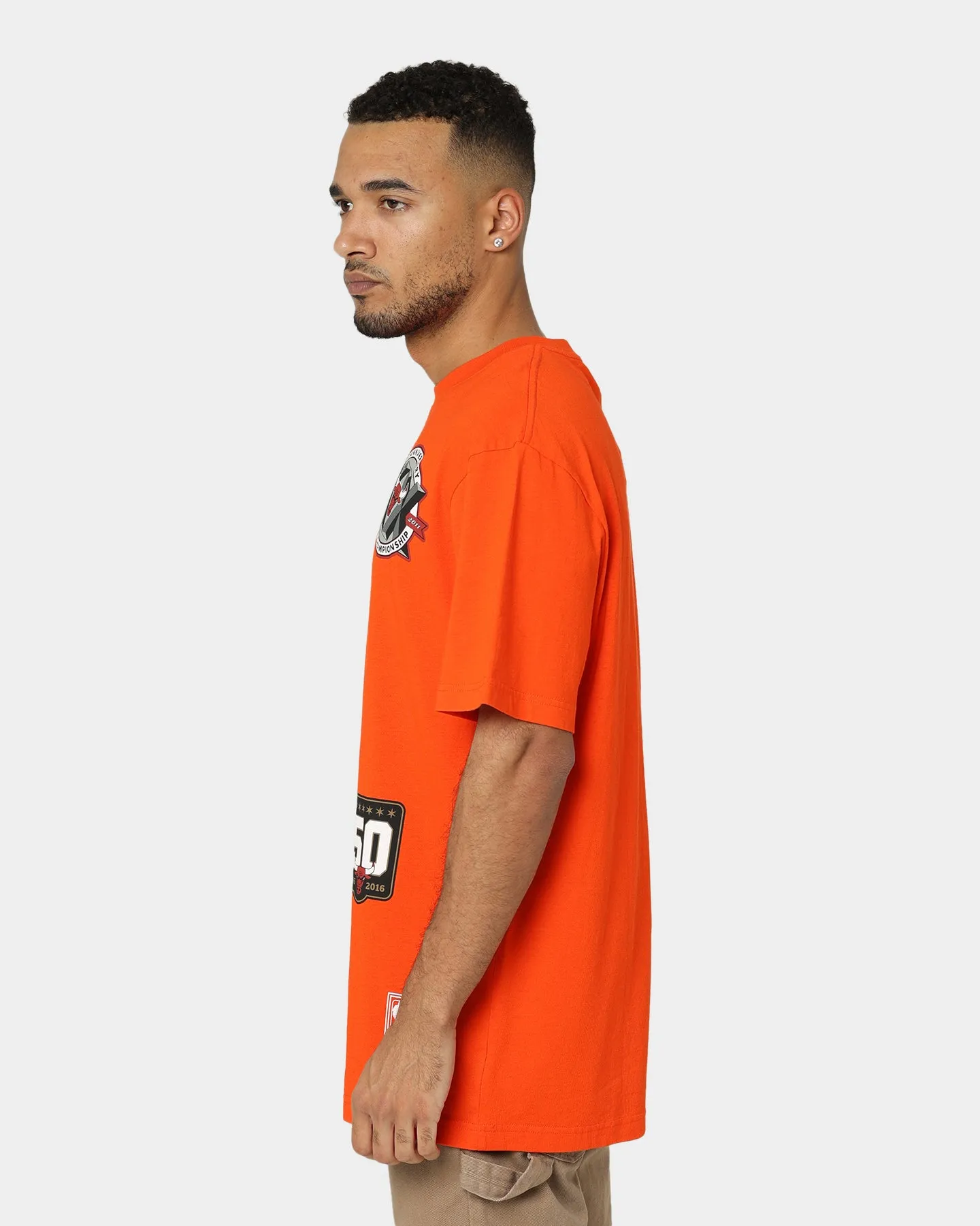 Mitchell & Ness Chicago Bulls Flight T-Shirt Faded Orange