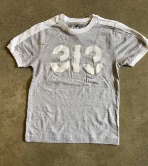 Modern 313 Ringer Jersey Tee / White   Gray Heather / Youth