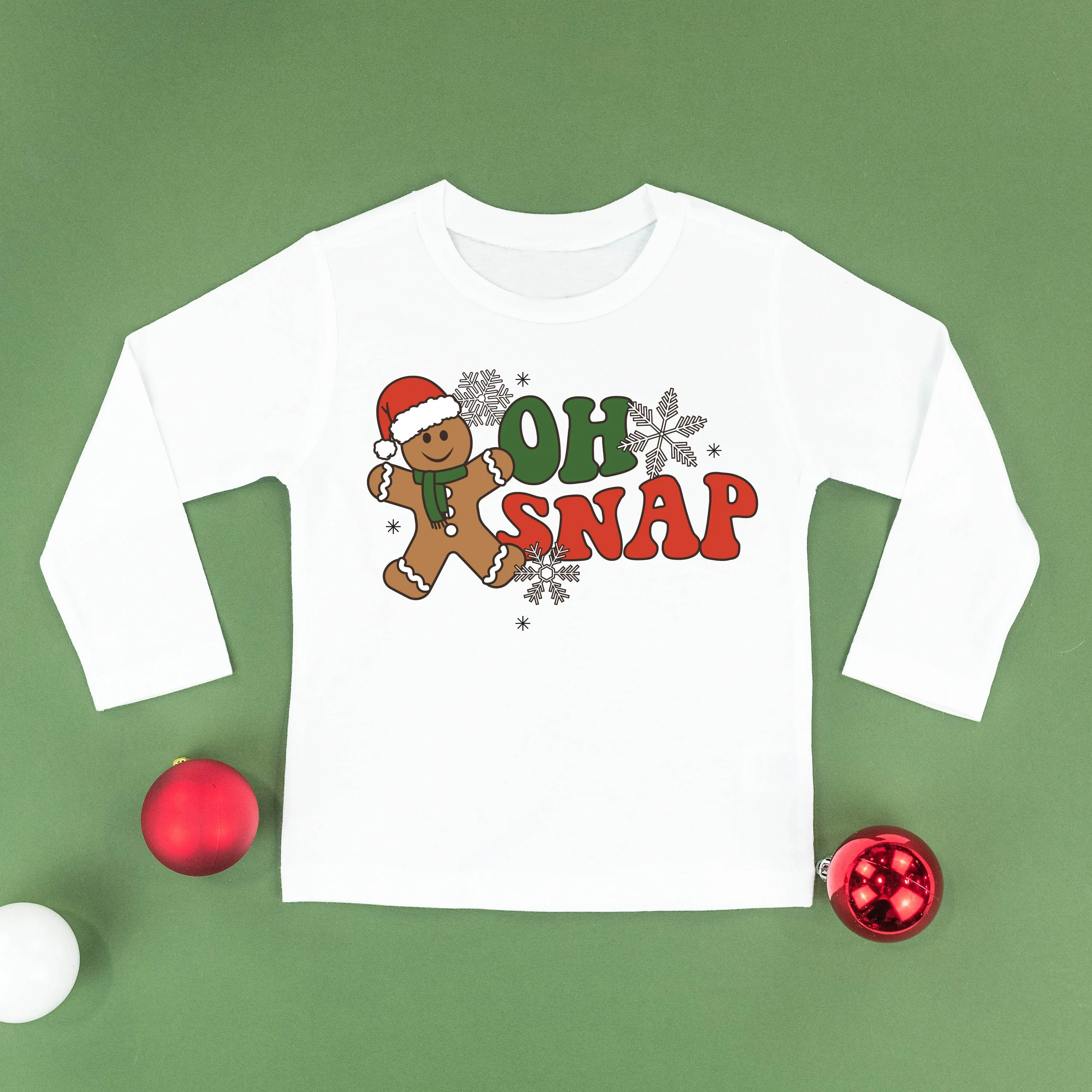 Oh Snap - Gingerbread Man - Child LONG SLEEVE Tee