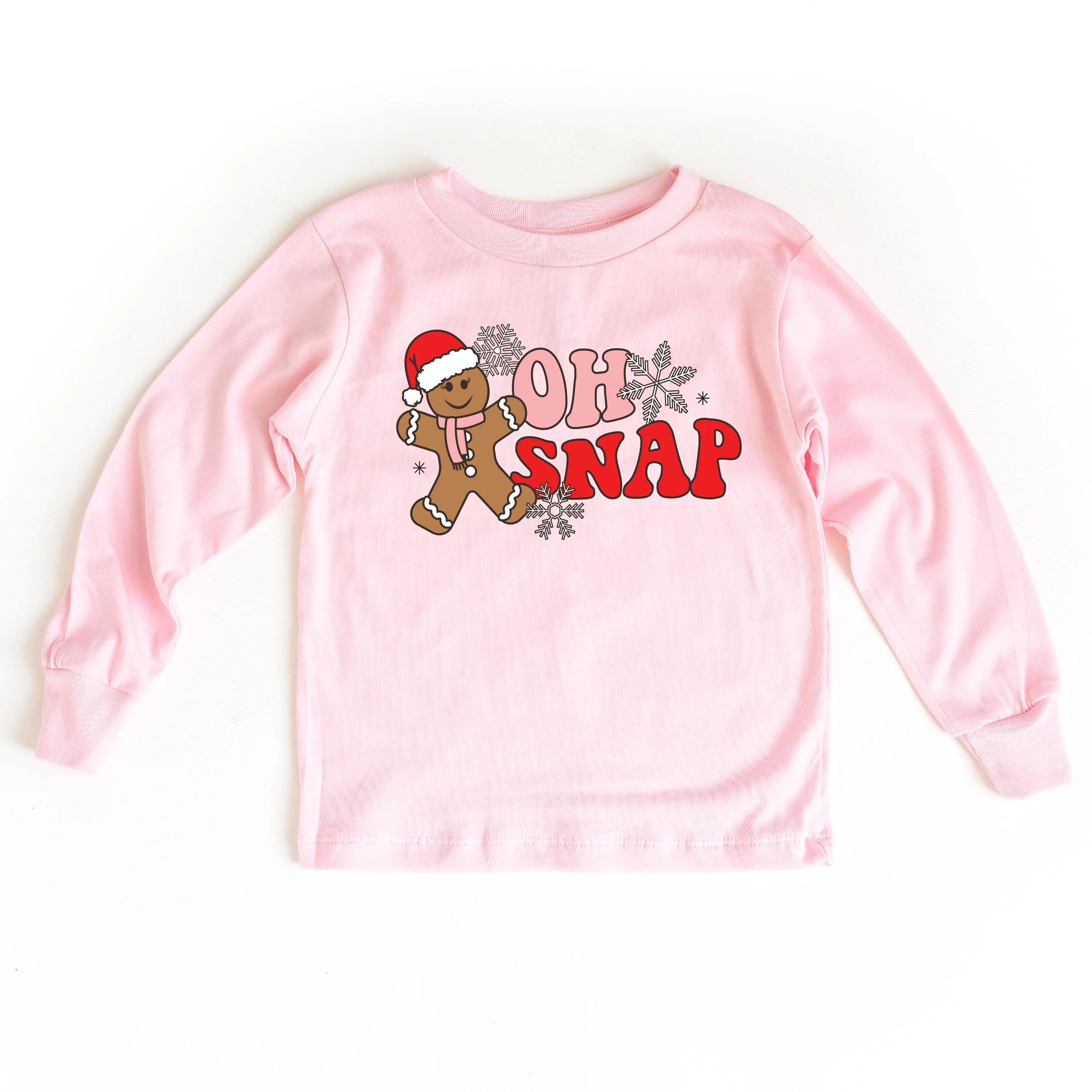 Oh Snap - Gingerbread Man - Child LONG SLEEVE Tee