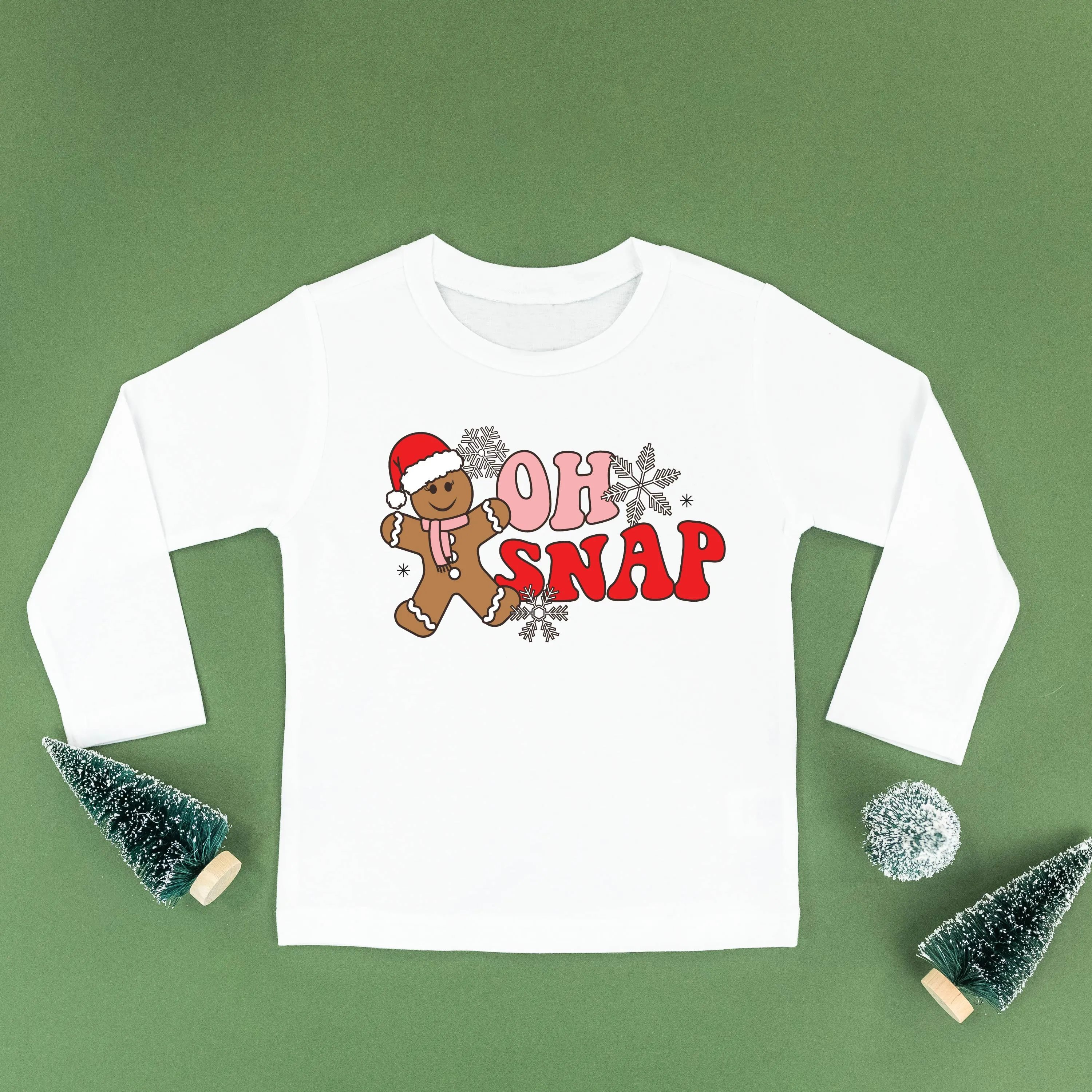 Oh Snap - Gingerbread Man - Child LONG SLEEVE Tee