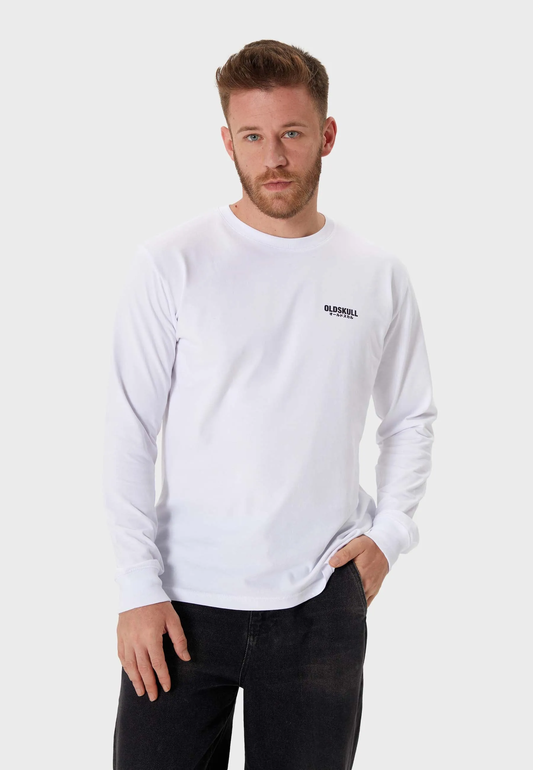 Oldskull Basic Longsleeve T-Shirt White
