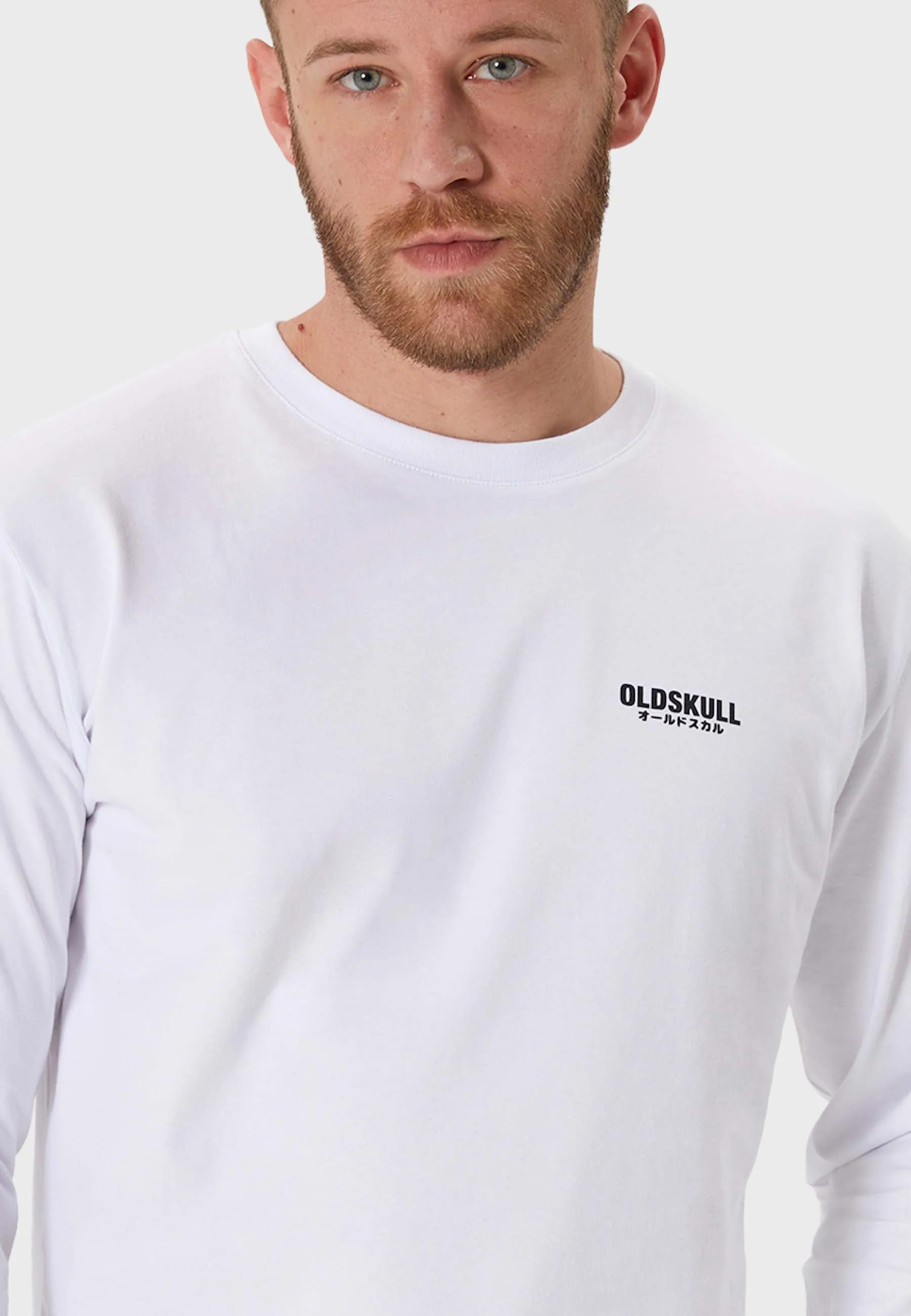 Oldskull Basic Longsleeve T-Shirt White