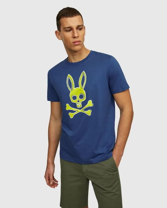PSYCHO BUNNY-SHERWOOD T-SHIRT-PRUSSIAN-B6U763J1PC