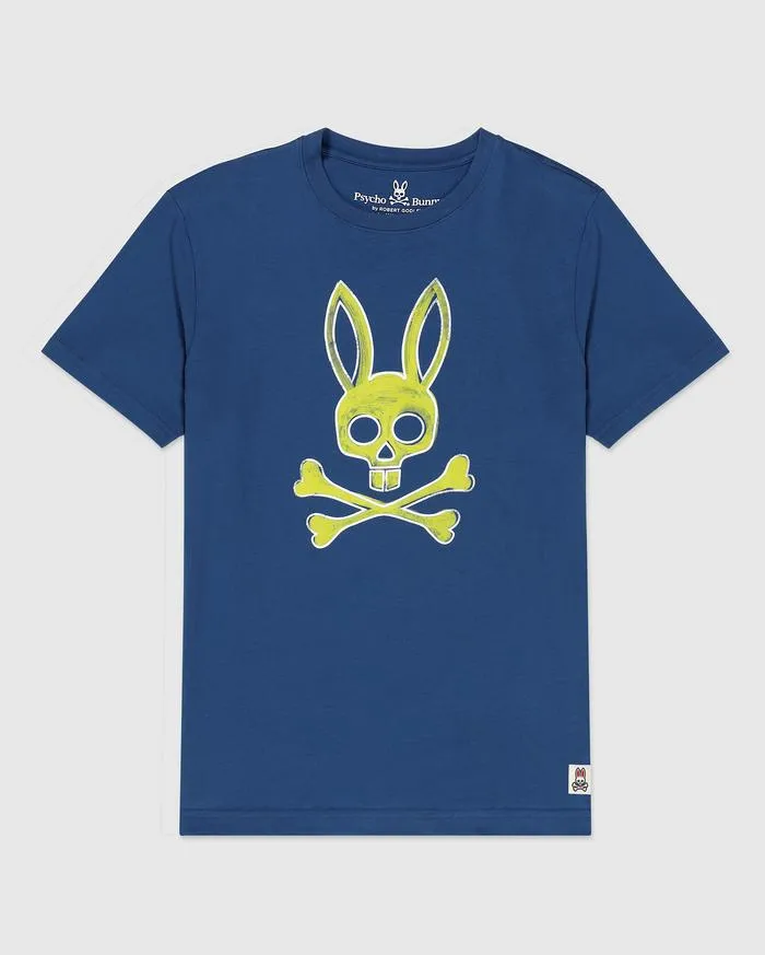 PSYCHO BUNNY-SHERWOOD T-SHIRT-PRUSSIAN-B6U763J1PC