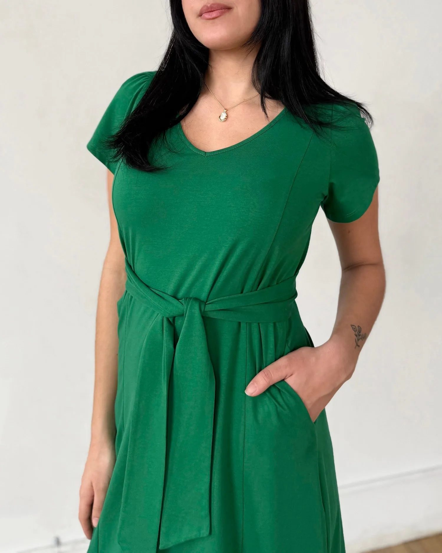 QUINTA dress in Rich Emerald