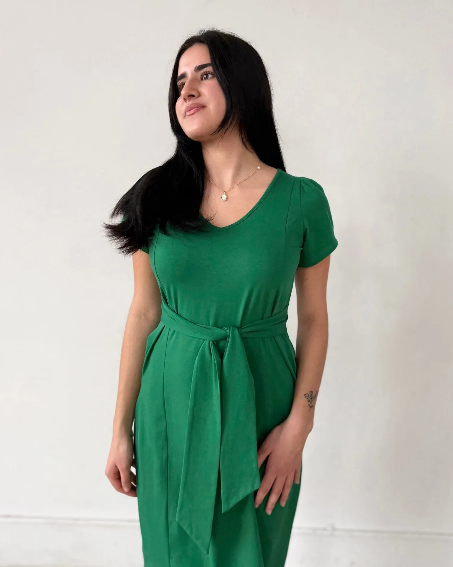 QUINTA dress in Rich Emerald