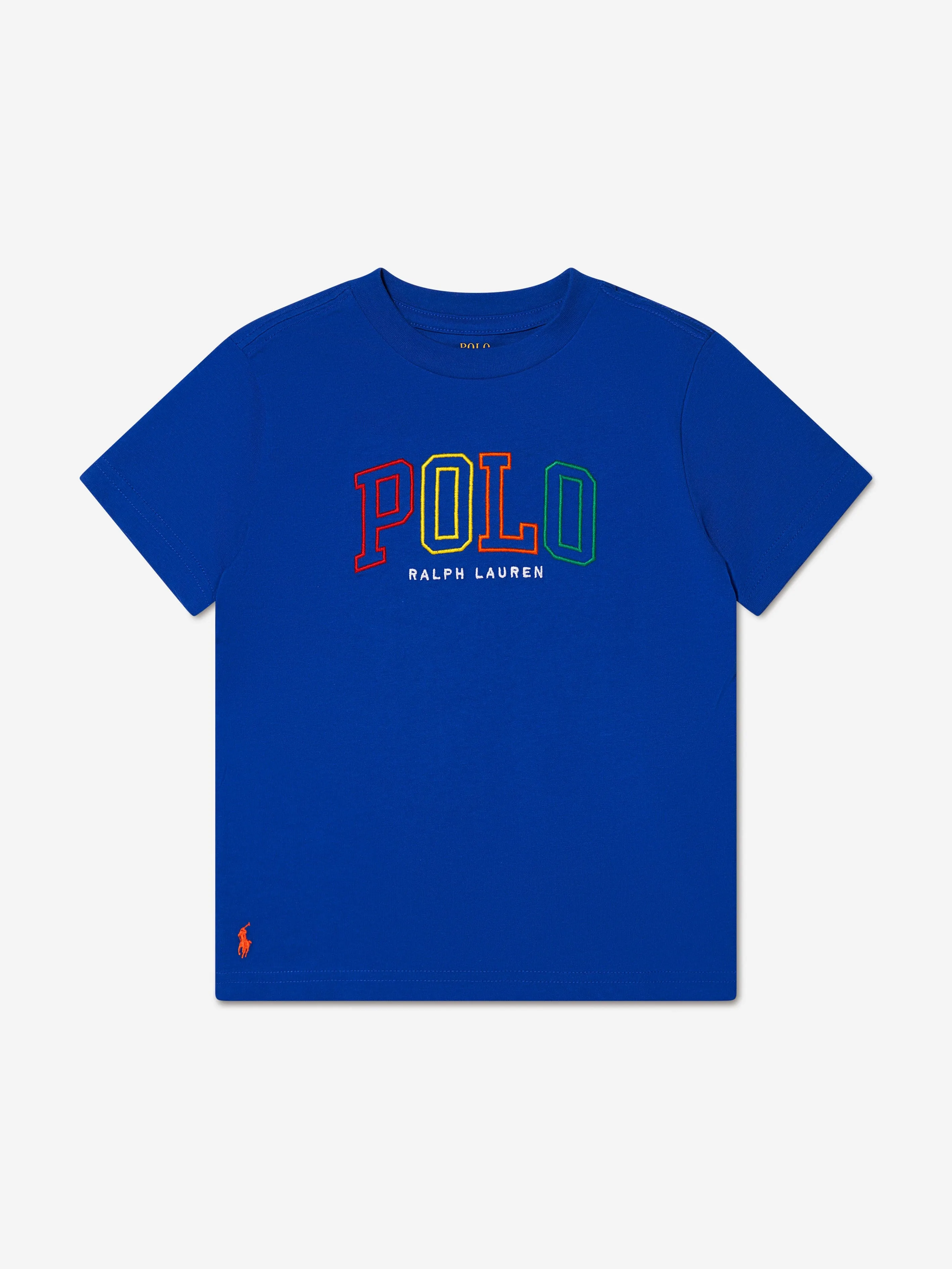 Ralph Lauren Boys Polo Logo T-Shirt in Blue